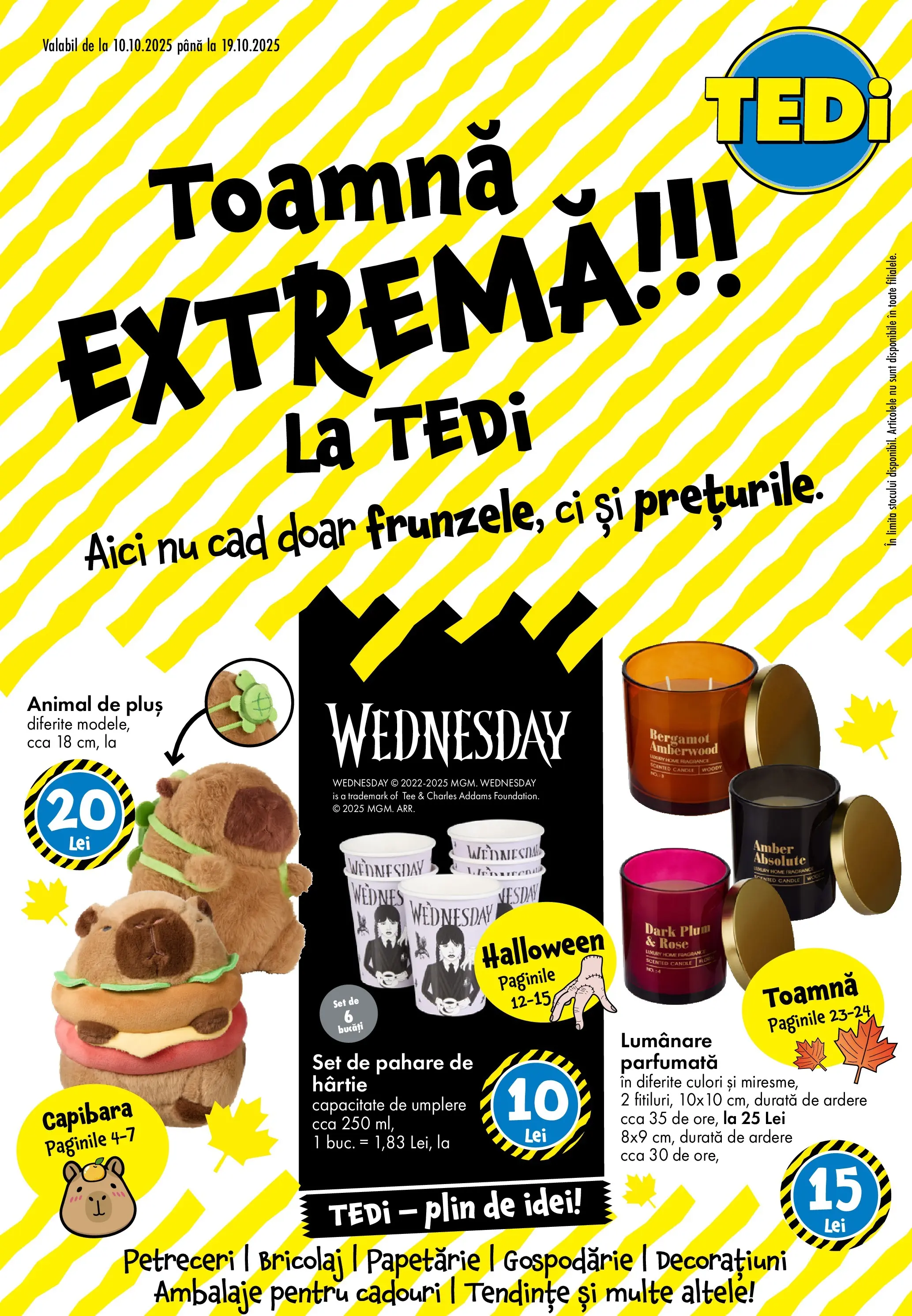 Catalog TEDi 10 - 18 Octombrie 2025 | Pagina 1 | Produse: Pahare, Lumânare
