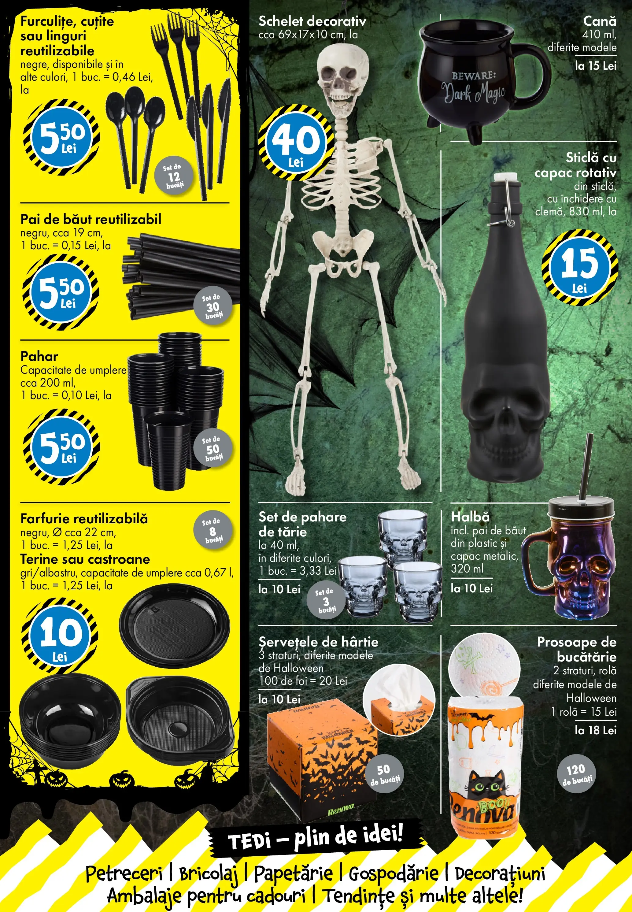 Catalog TEDi 10 - 18 Octombrie 2025 | Pagina 14 | Produse: Pahare, Linguri, Bucătărie, Farfurie
