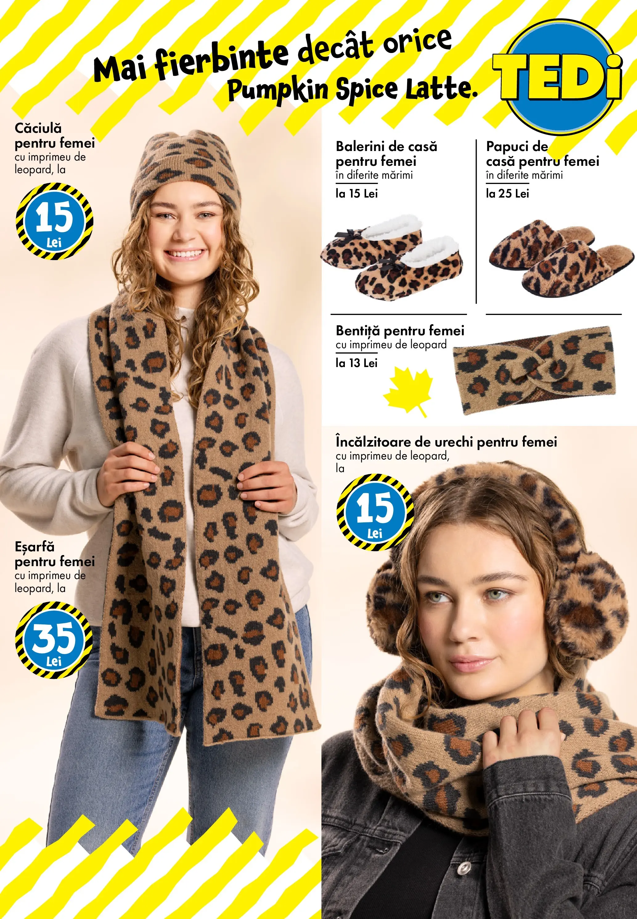 Catalog TEDi 10 - 18 Octombrie 2025 | Pagina 19 | Produse: Eșarfă, Balerini, Papuci