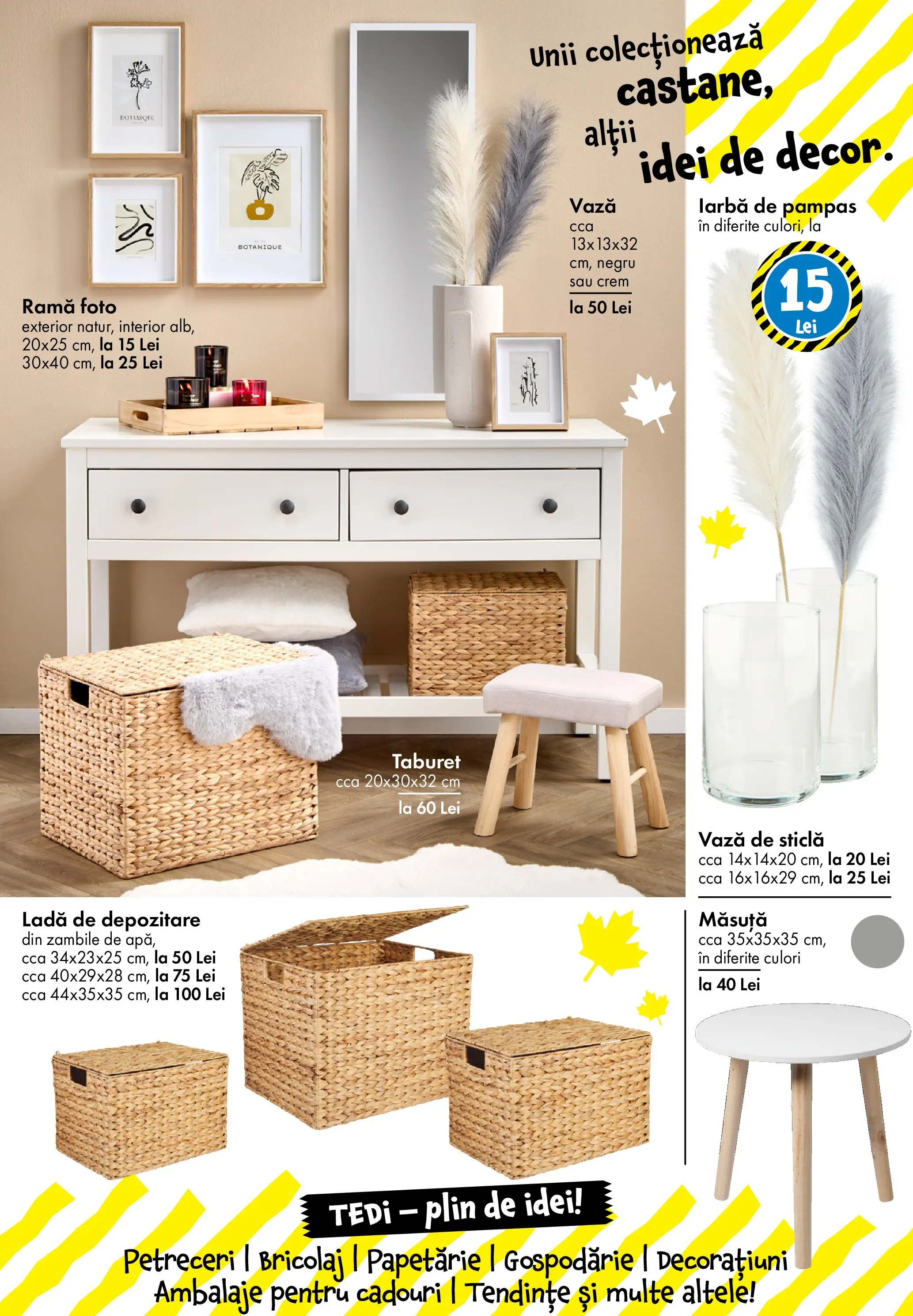 Catalog TEDi 10 - 18 Octombrie 2025 | Pagina 23 | Produse: Taburet, Vază, Ramă foto