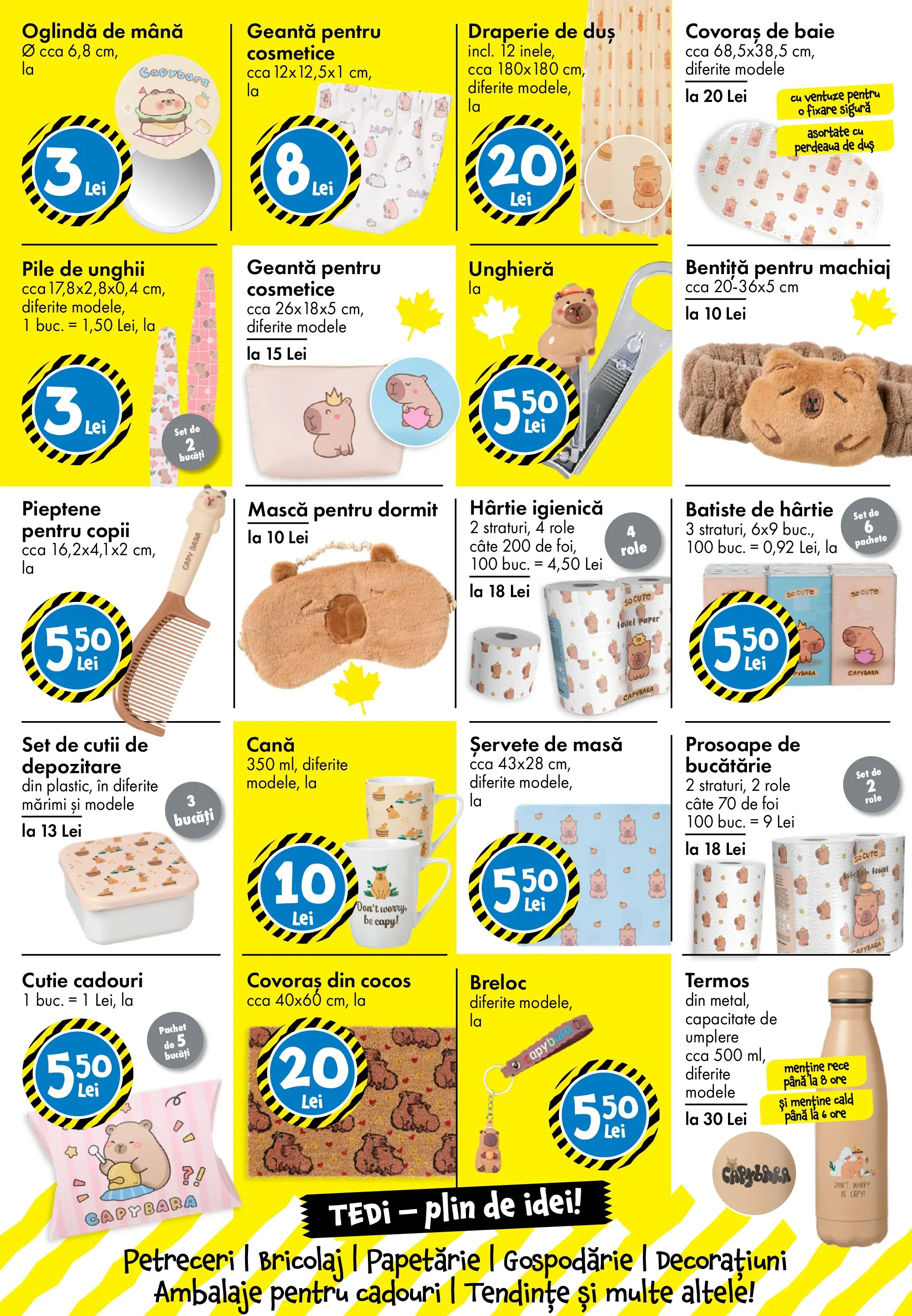 Catalog TEDi 10 - 18 Octombrie 2025 | Pagina 7 | Produse: Geantă, Termos, Role, Oglindă