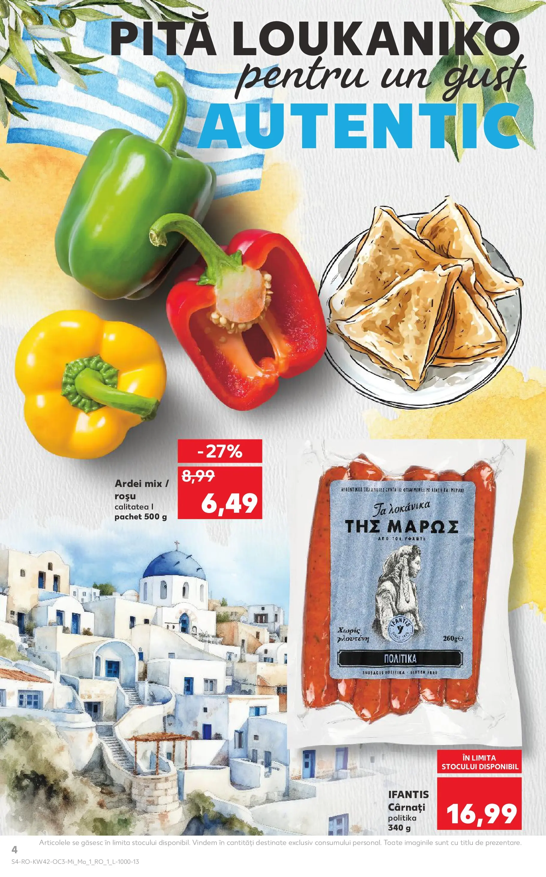 Catalog Kaufland 15 - 20 Octombrie 2025 | Pagina 4 | Produse: Ardei, Cârnați