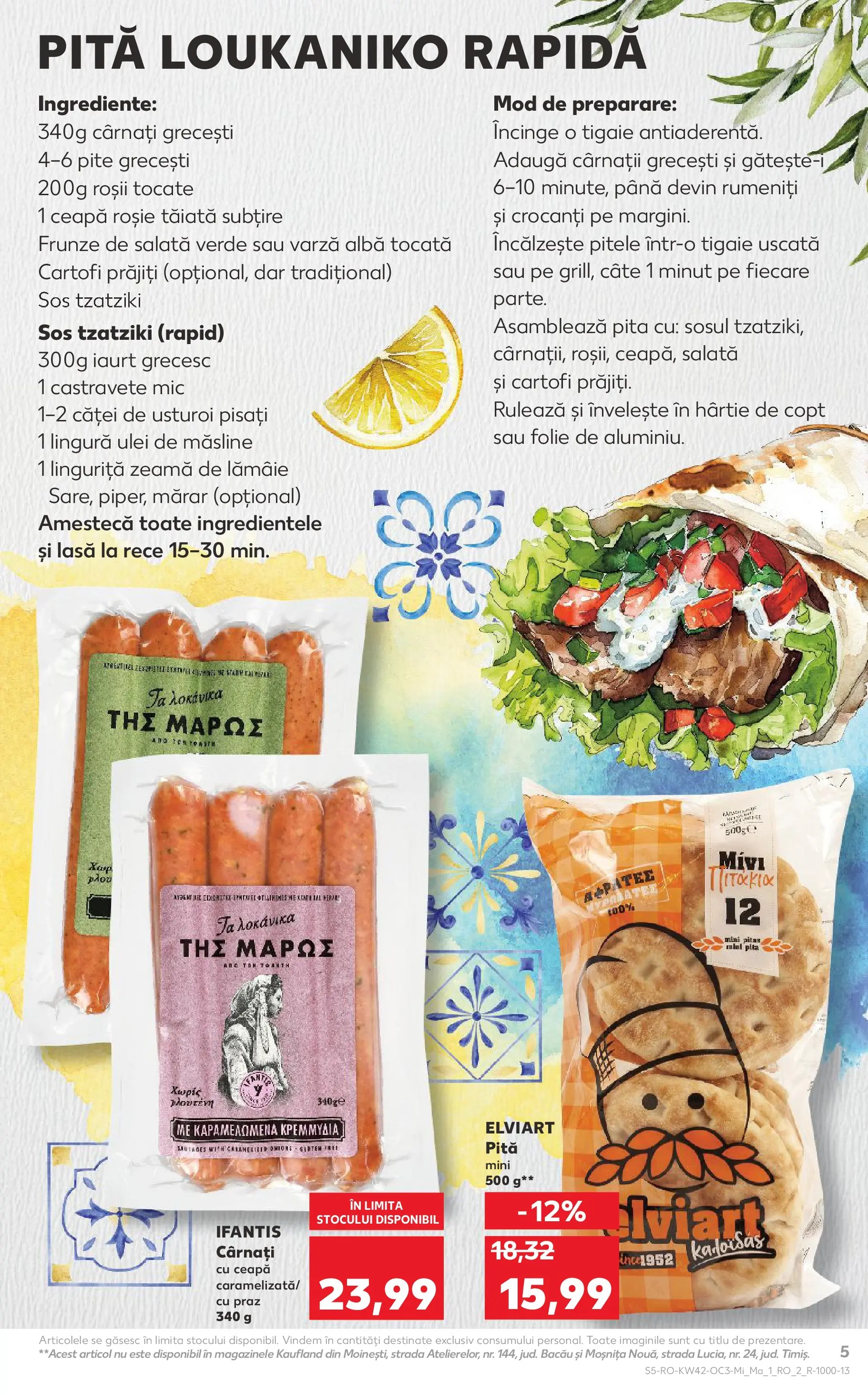 Catalog Kaufland 15 - 20 Octombrie 2025 | Pagina 5 | Produse: Varză, Măsline, Roșii, Salată