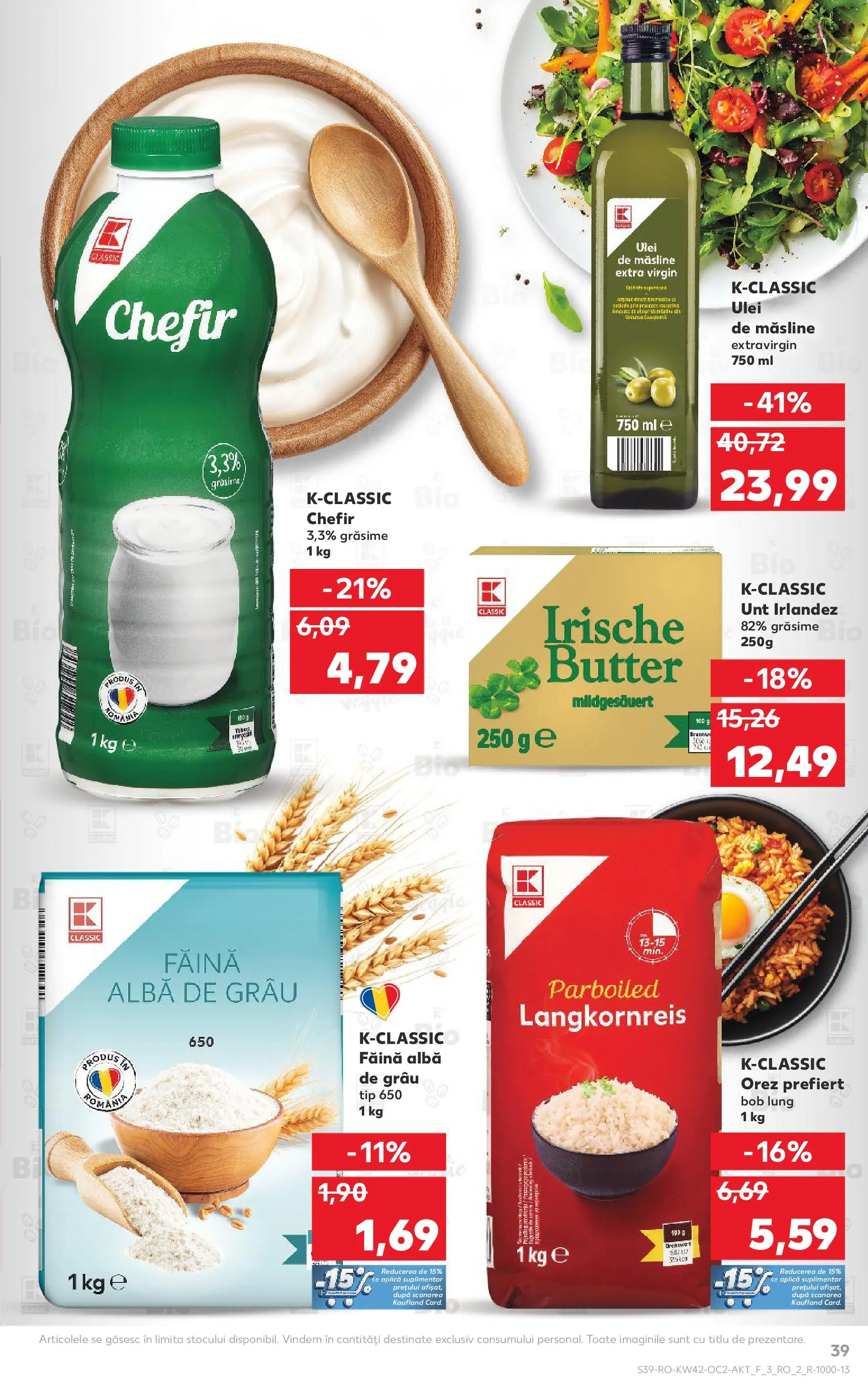Catalog Kaufland 15 - 20 Octombrie 2025 | Pagina 39 | Produse: Măsline, Unt, Ulei, Făină