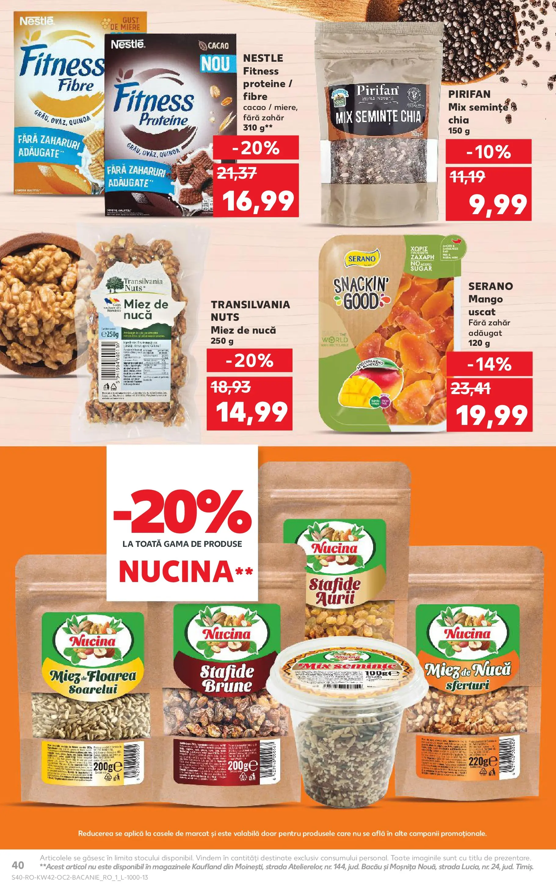 Catalog Kaufland 15 - 20 Octombrie 2025 | Pagina 40 | Produse: Semințe, Bant, Zahăr, Mango