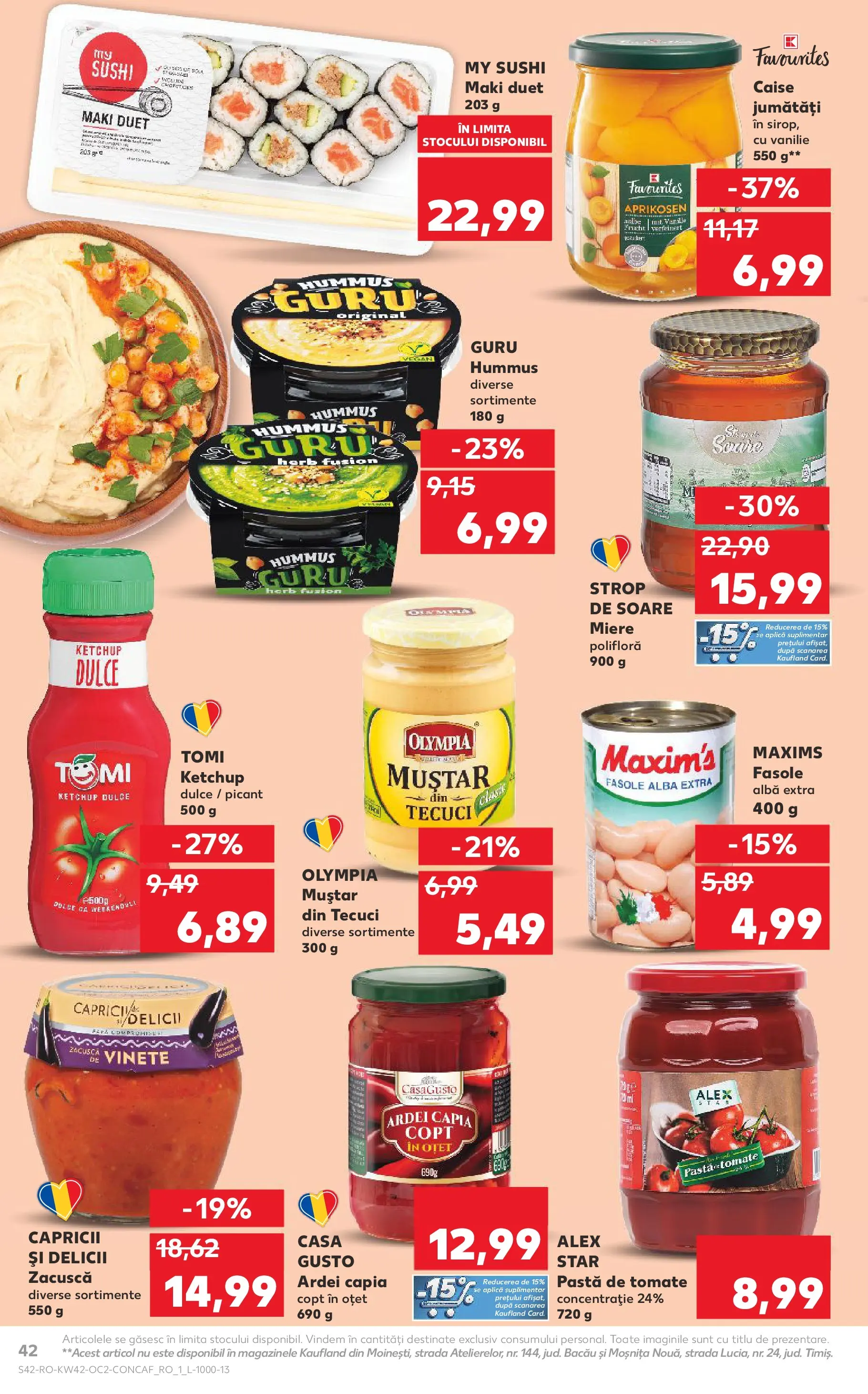 Catalog Kaufland 15 - 20 Octombrie 2025 | Pagina 42 | Produse: Miere polifloră, Pastă de tomate, Ketchup, Zacuscă