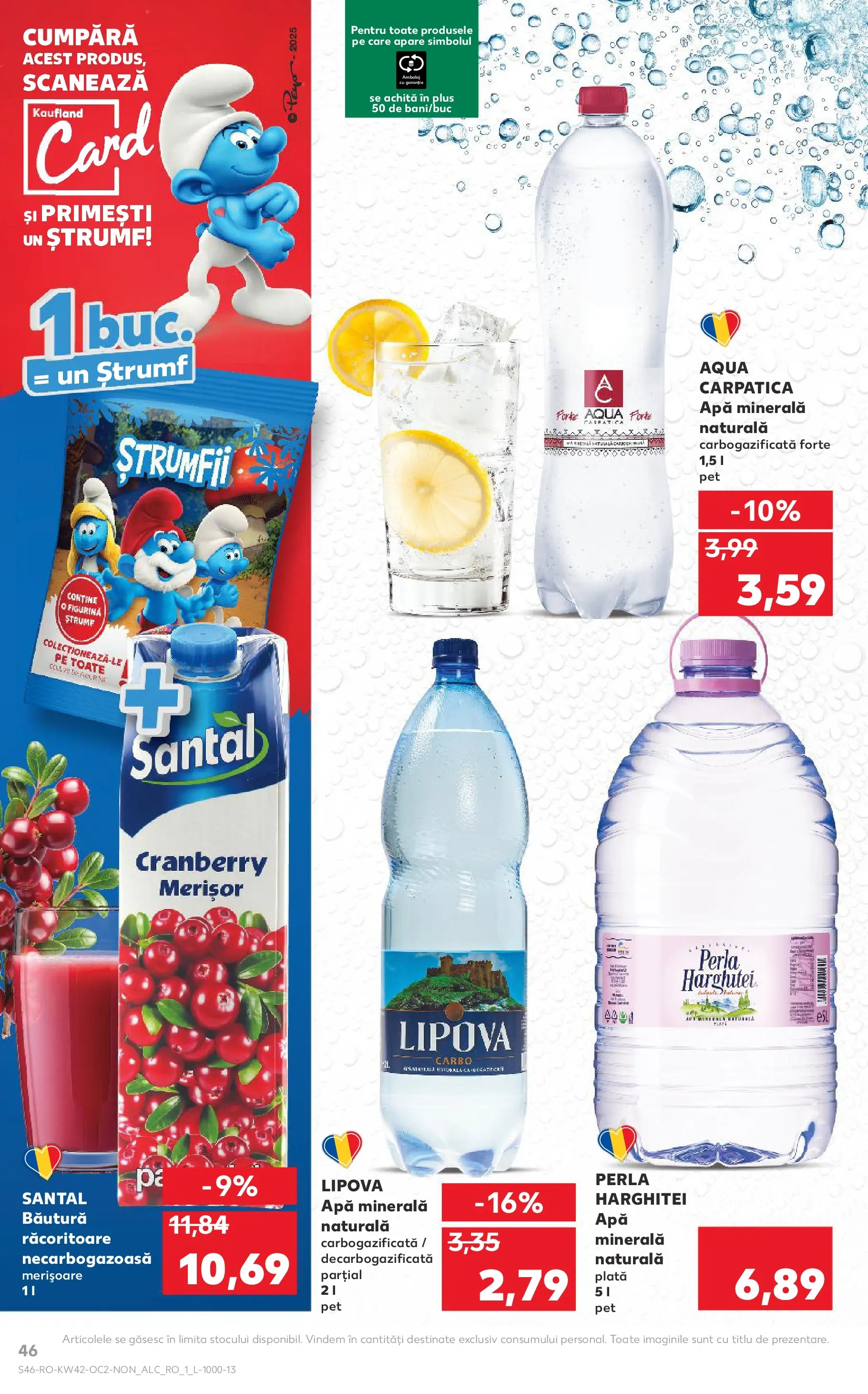Catalog Kaufland 15 - 20 Octombrie 2025 | Pagina 46 | Produse: Yazı tahtası kalemi, Apă, Çocuk sutyeni
