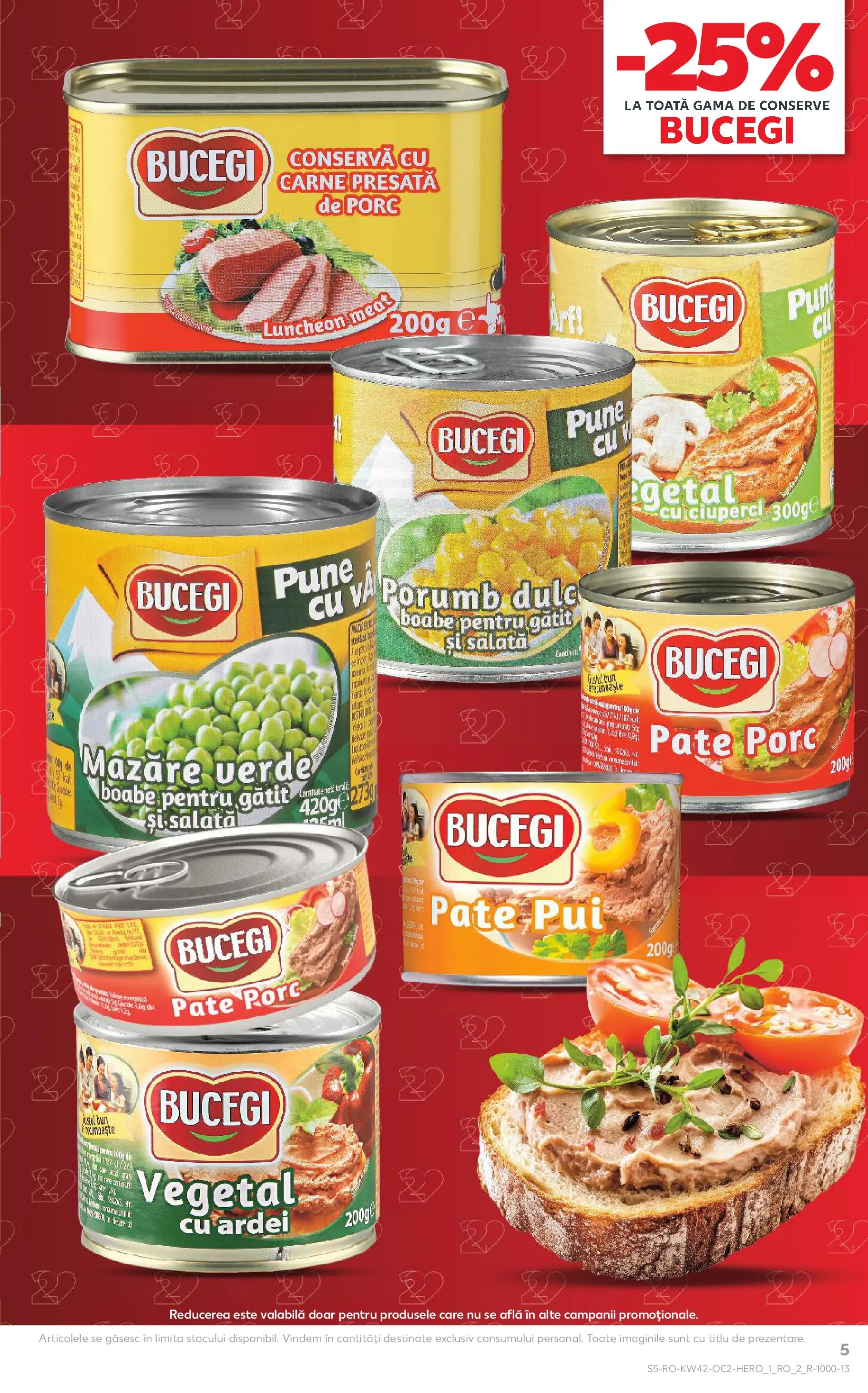 Catalog Kaufland 15 - 20 Octombrie 2025 | Pagina 5 | Produse: Mazăre, Pate, Ciuperci, Ardei