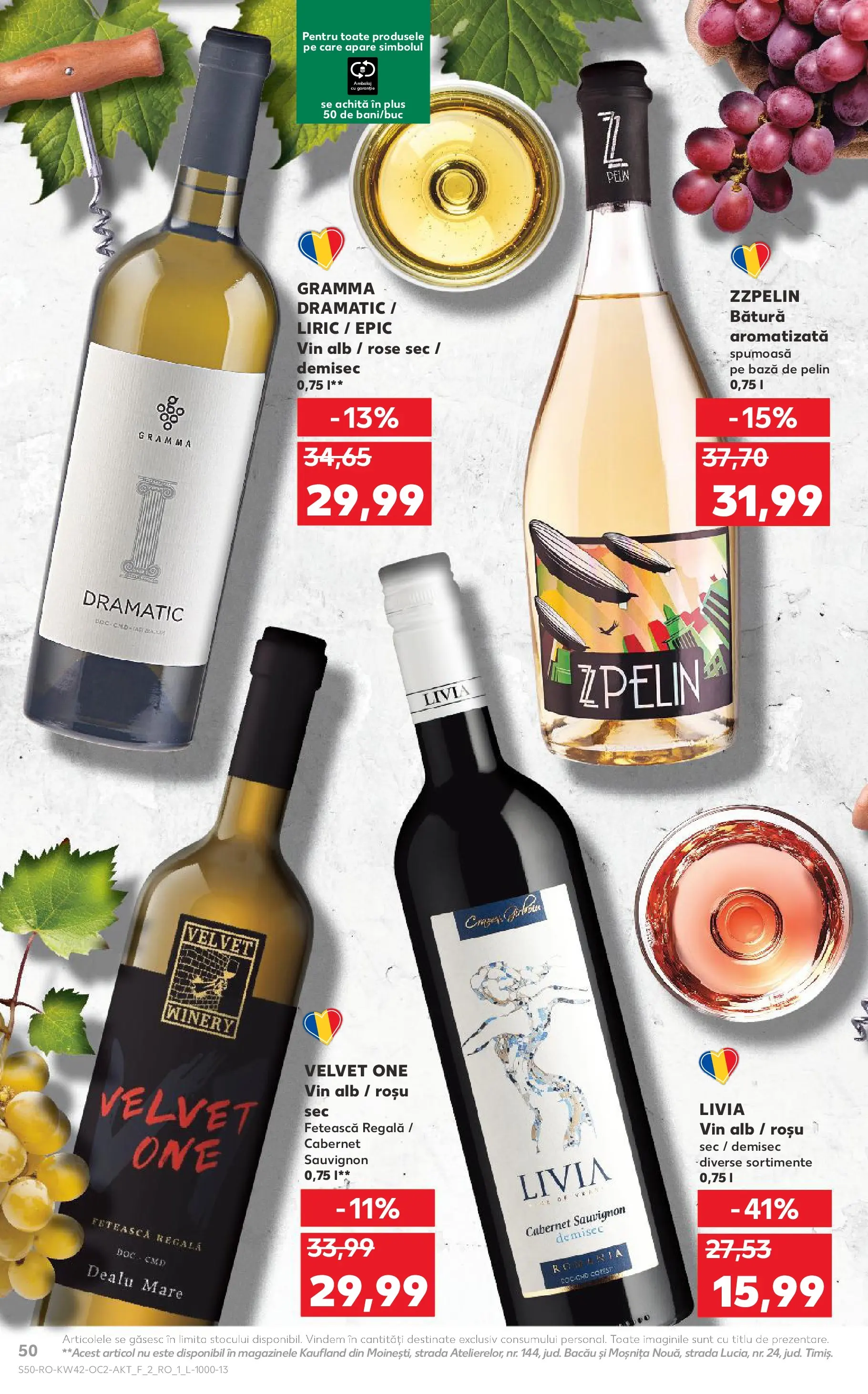 Catalog Kaufland 15 - 20 Octombrie 2025 | Pagina 50 | Produse: Vin