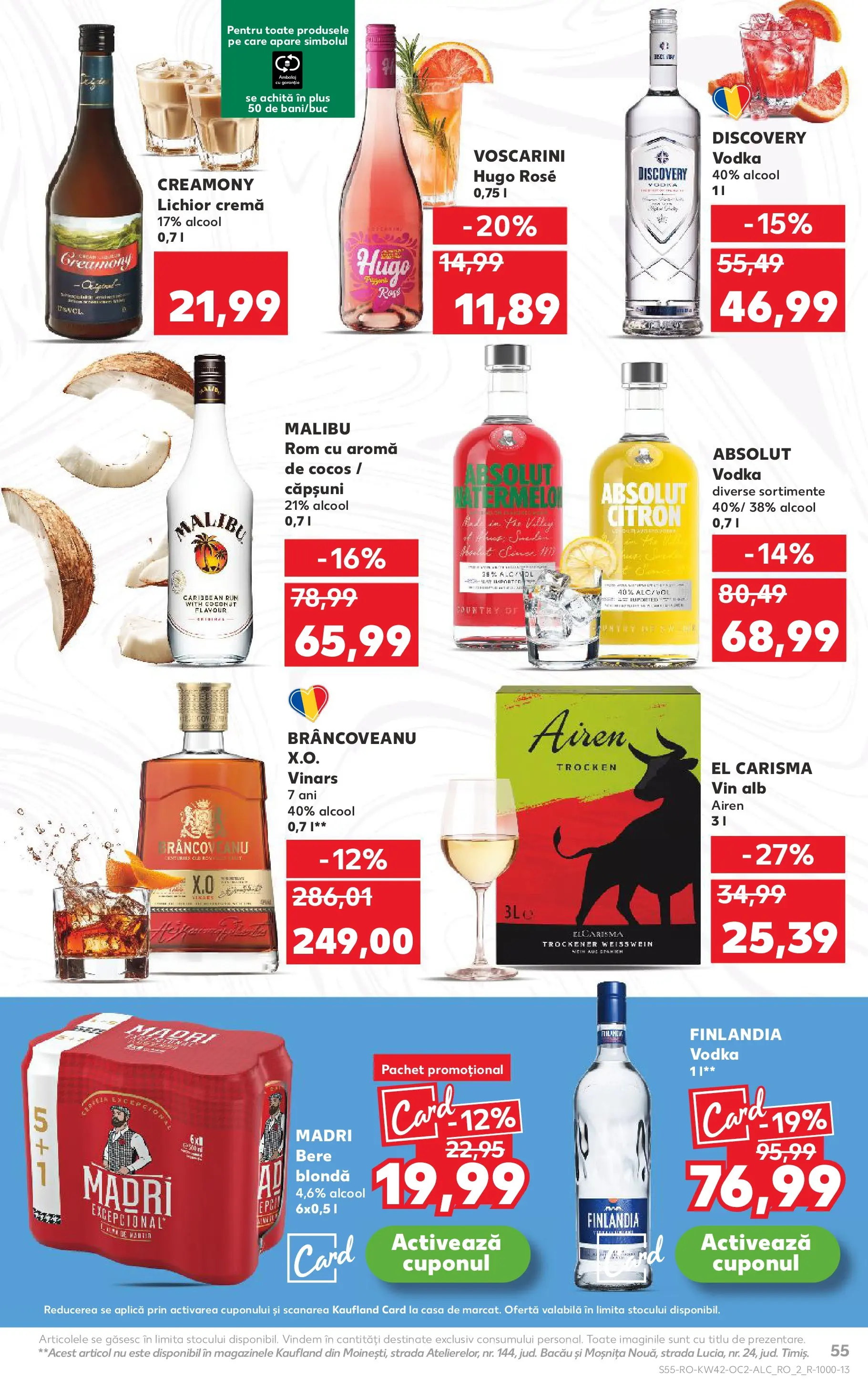 Catalog Kaufland 15 - 20 Octombrie 2025 | Pagina 55 | Produse: Vin, Rom, Căpșuni, Vodka