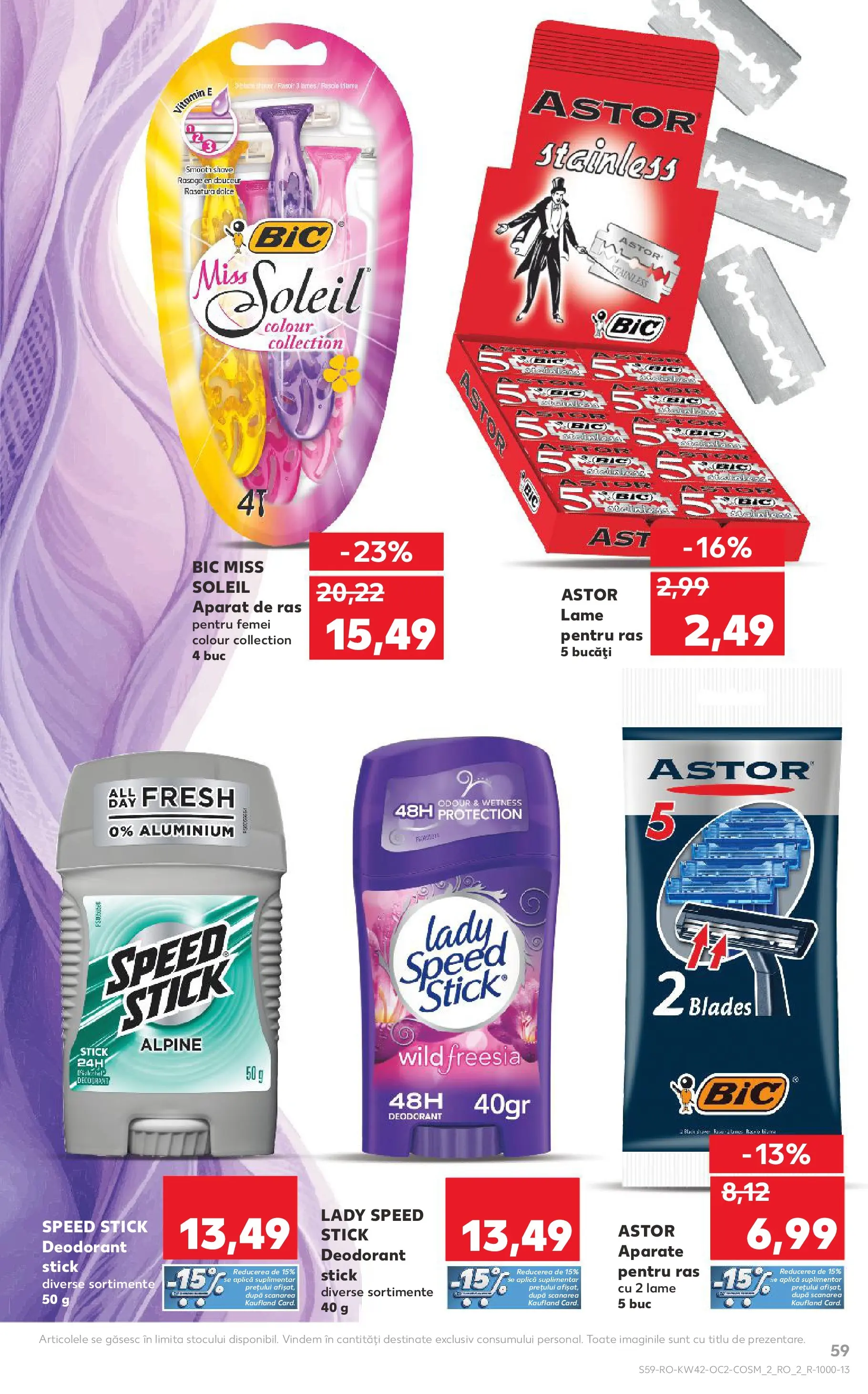 Catalog Kaufland 15 - 20 Octombrie 2025 | Pagina 59 | Produse: Aparat De Ras, Deodorant