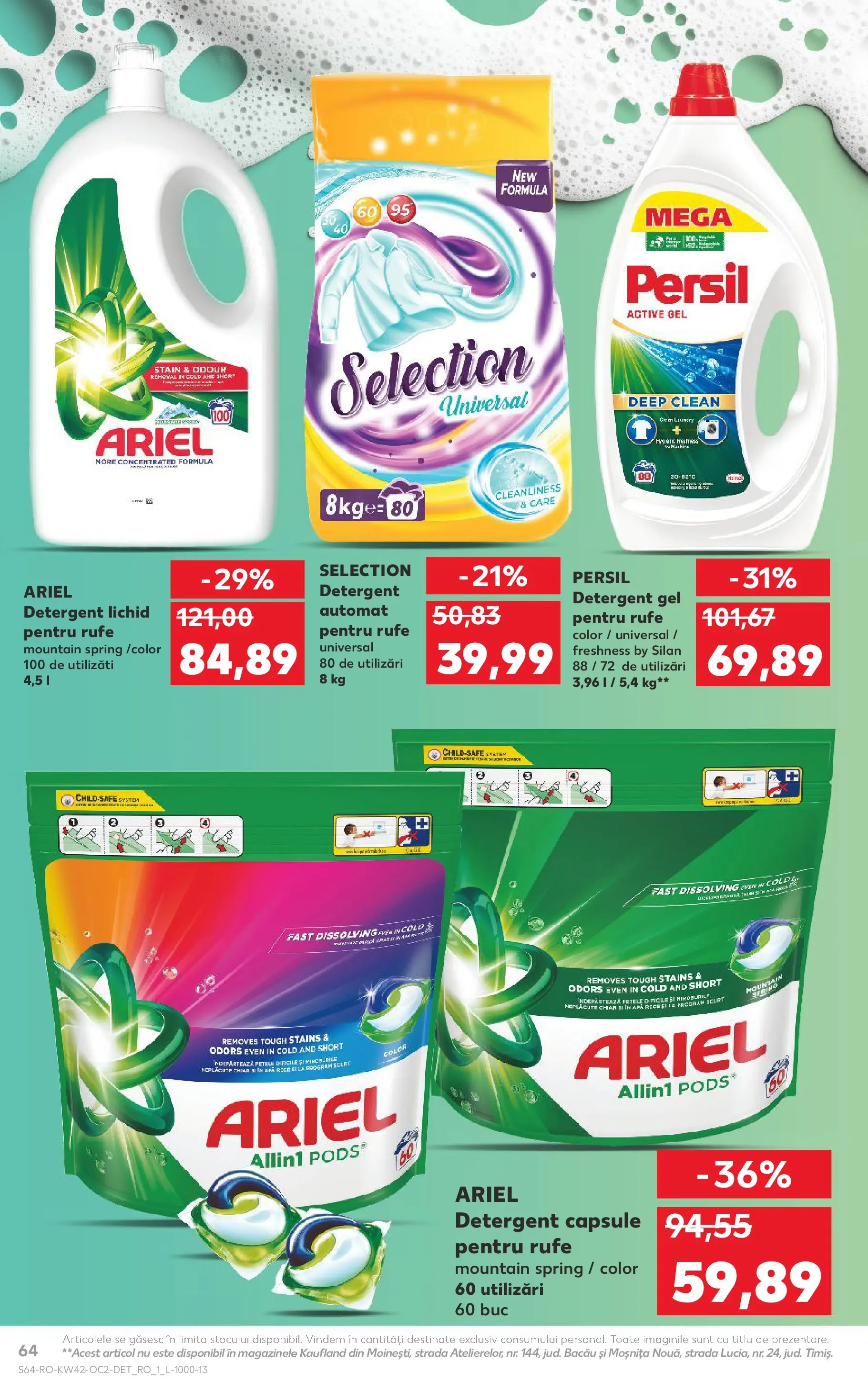 Catalog Kaufland 15 - 20 Octombrie 2025 | Pagina 64 | Produse: Pomelo, Kedi Ödül Oyuncakları, Detergent, Apă
