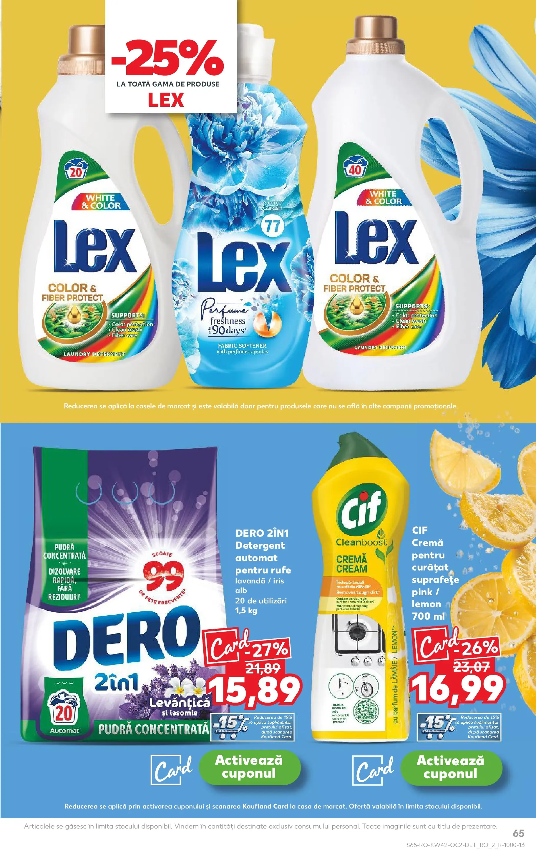 Catalog Kaufland 15 - 20 Octombrie 2025 | Pagina 65 | Produse: Pomelo, Kedi Ödül Oyuncakları, Pudră, Lămâie