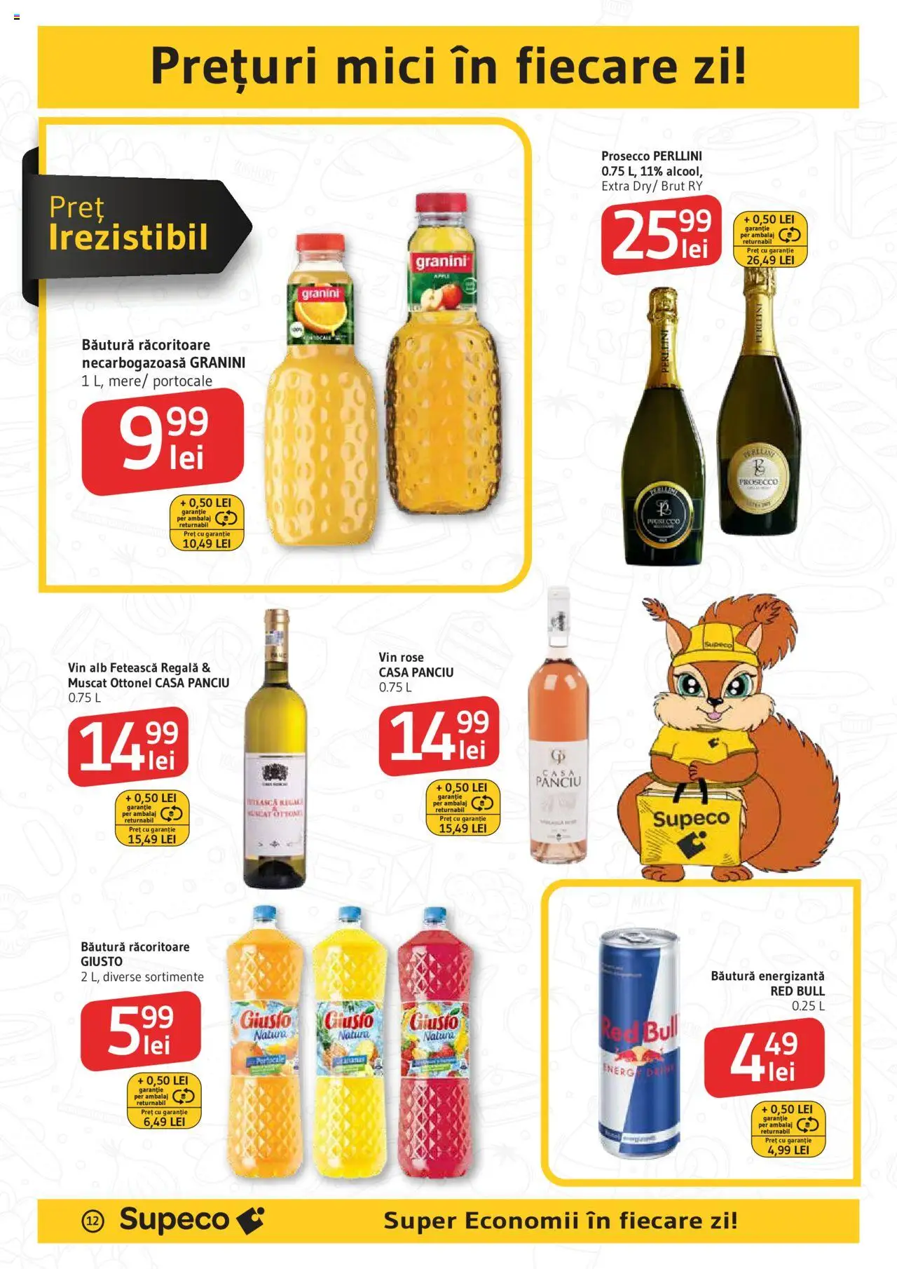 Catalog Supeco 16 - 28 Octombrie 2025 | Pagina 12 | Produse: Mici, Prosecco, Vin, Băutură energizantă