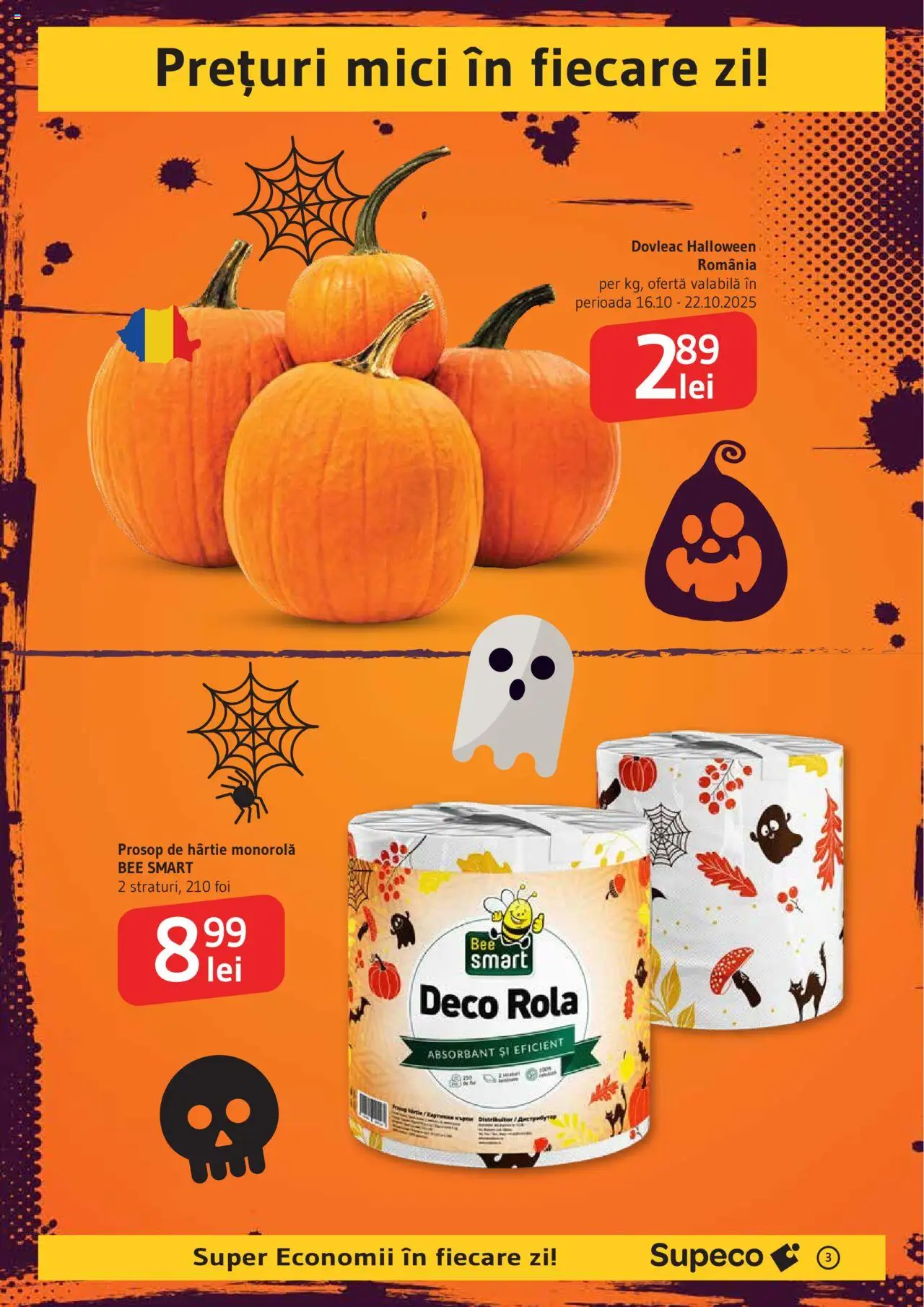 Catalog Supeco 16 - 28 Octombrie 2025 | Pagina 3 | Produse: Dovleac, Mici