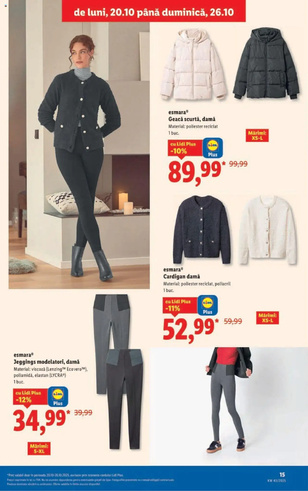 Catalog LIDL 20 - 25 Octombrie 2025 | Pagina 15 | Produse: Cardigan, Geacă