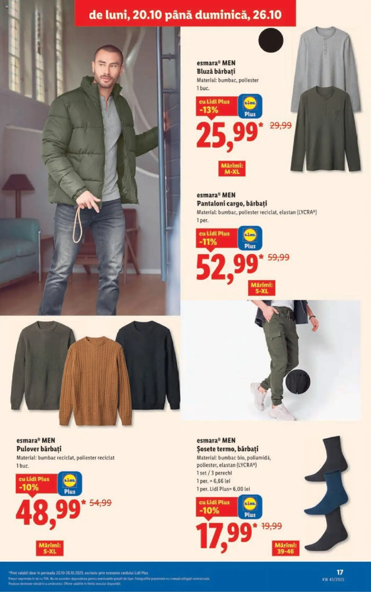Catalog LIDL 20 - 25 Octombrie 2025 | Pagina 17 | Produse: Bluză, Pulover, Pantaloni, Șosete