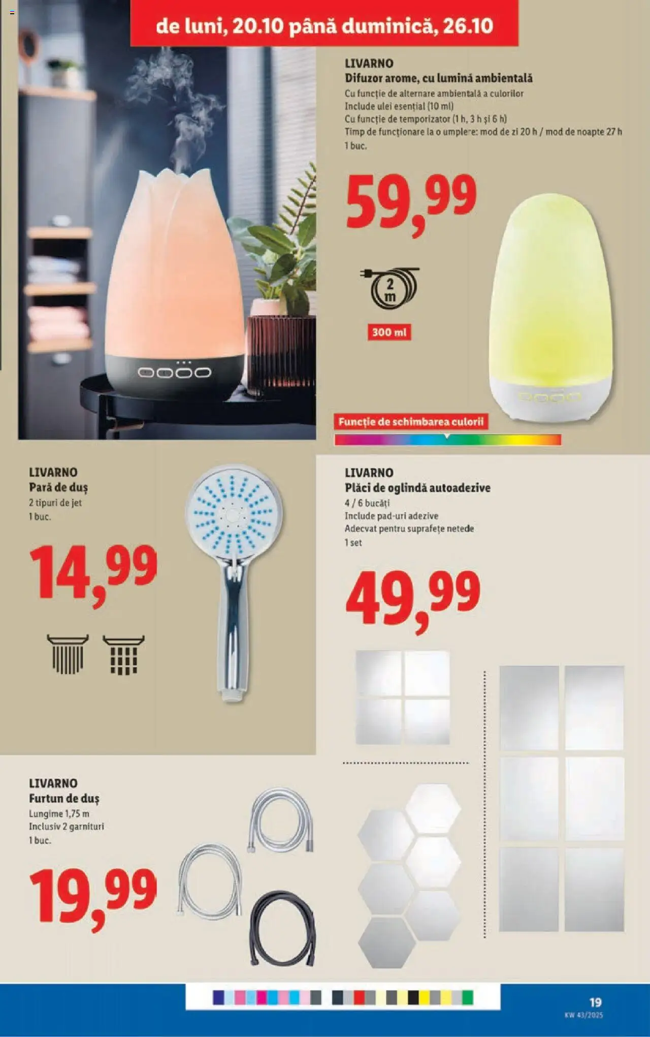 Catalog LIDL 20 - 25 Octombrie 2025 | Pagina 19 | Produse: Pară, Difuzor, Duș, Oglindă