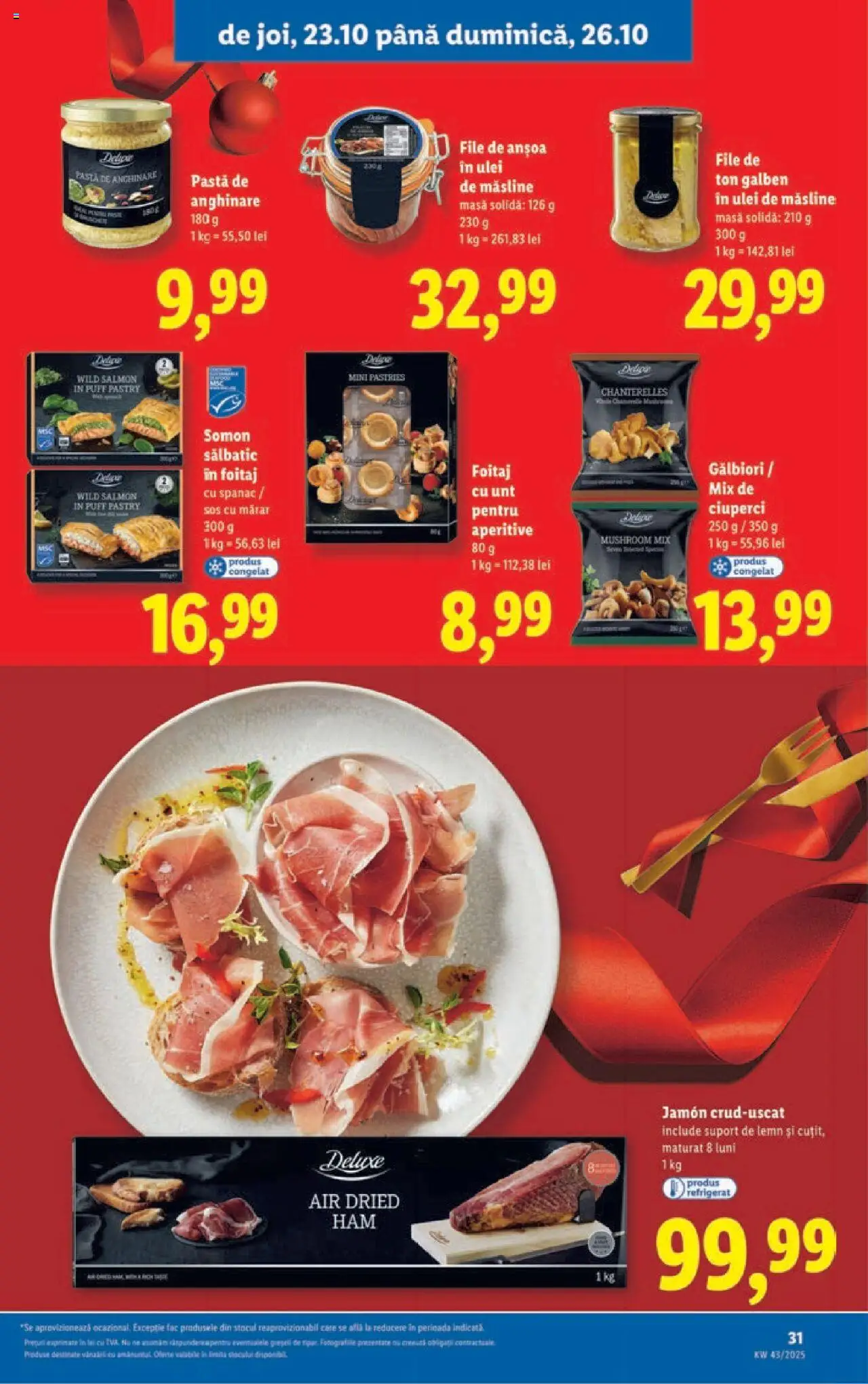 Catalog LIDL 20 - 25 Octombrie 2025 | Pagina 31 | Produse: Masă, Ciuperci, Unt, Sos