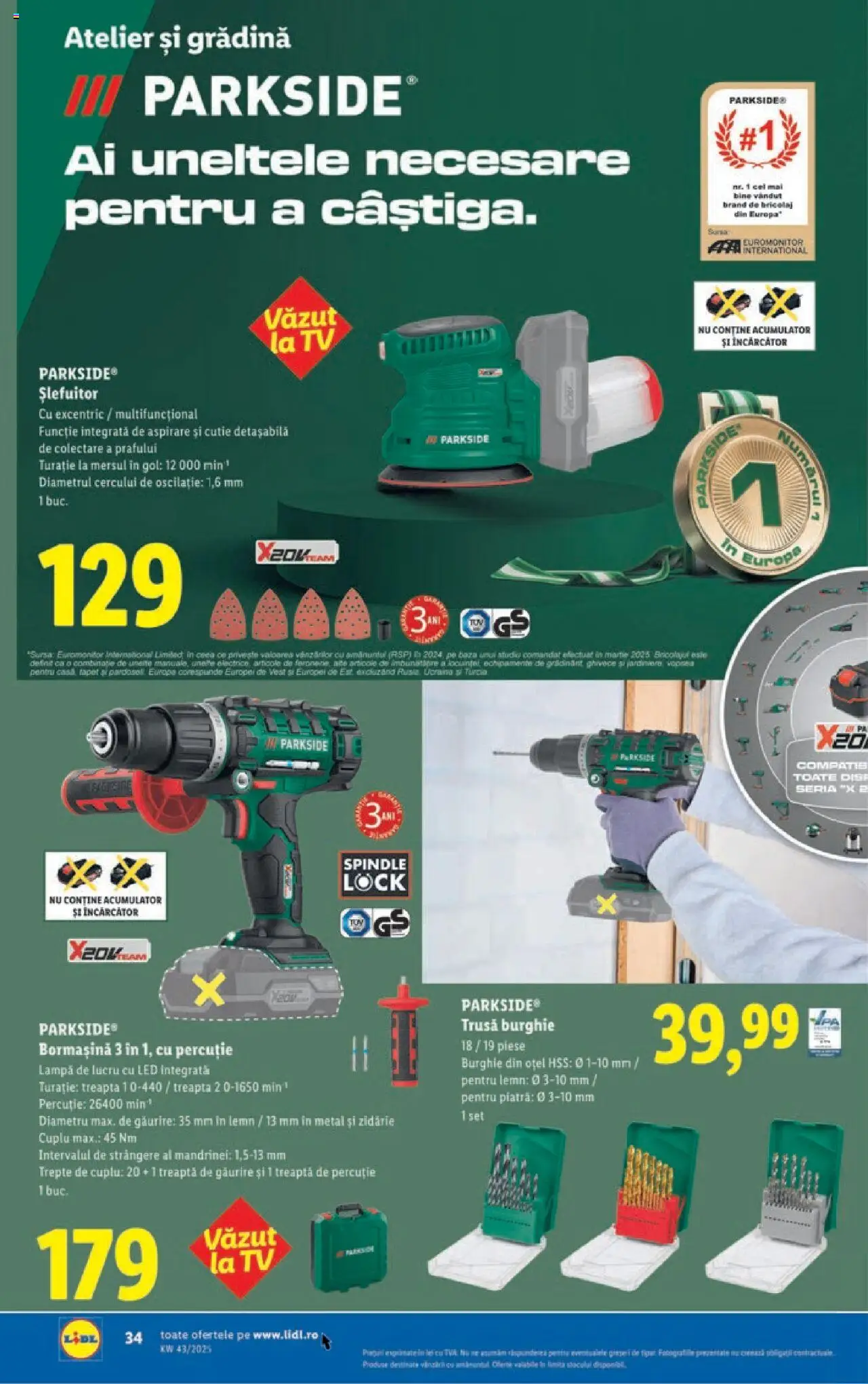 Catalog LIDL 20 - 25 Octombrie 2025 | Pagina 34 | Produse: Arap sabunu, Încărcător, Tapet, Cutie
