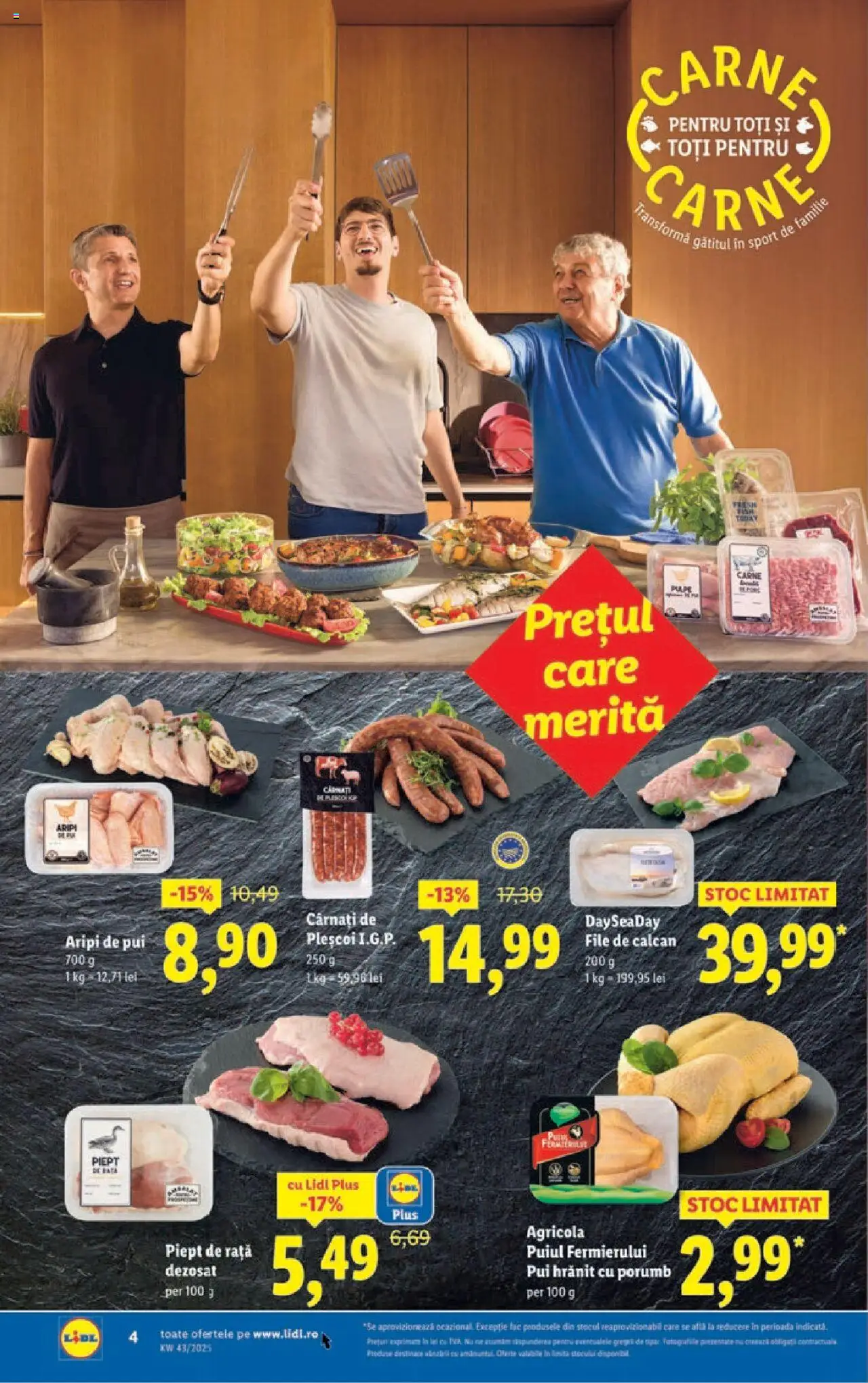 Catalog LIDL 20 - 25 Octombrie 2025 | Pagina 4 | Produse: Hacıyatmaz Kedi Oyuncağı, Rață, Porumb, Cârnați