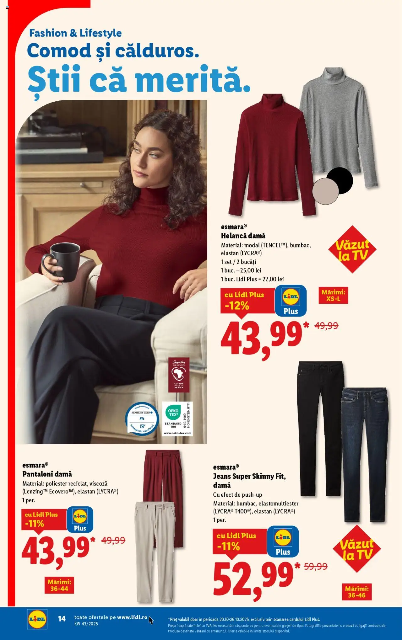 Catalog LIDL 20 - 25 Octombrie 2025 | Pagina 2 | Produse: Pantaloni