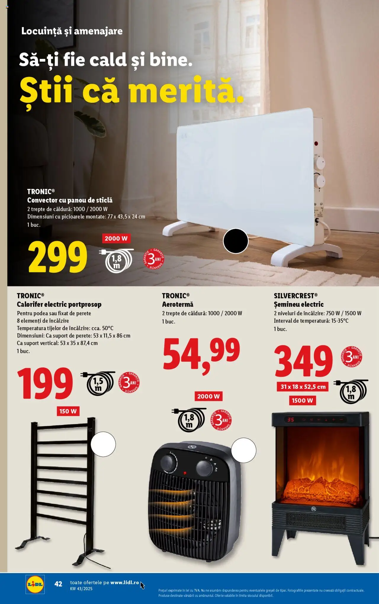 Catalog LIDL 20 - 25 Octombrie 2025 | Pagina 20 | Produse: Șemineu, Calorifer