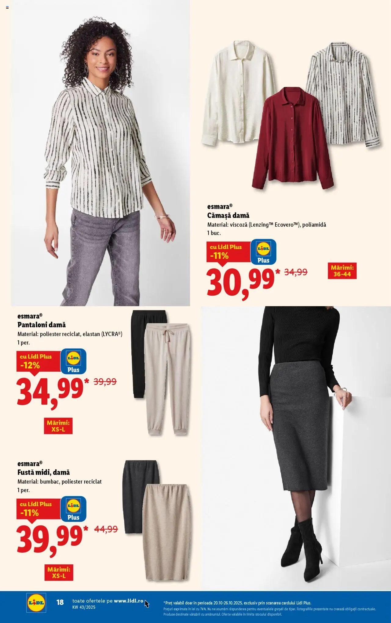 Catalog LIDL 20 - 25 Octombrie 2025 | Pagina 6 | Produse: Pantaloni