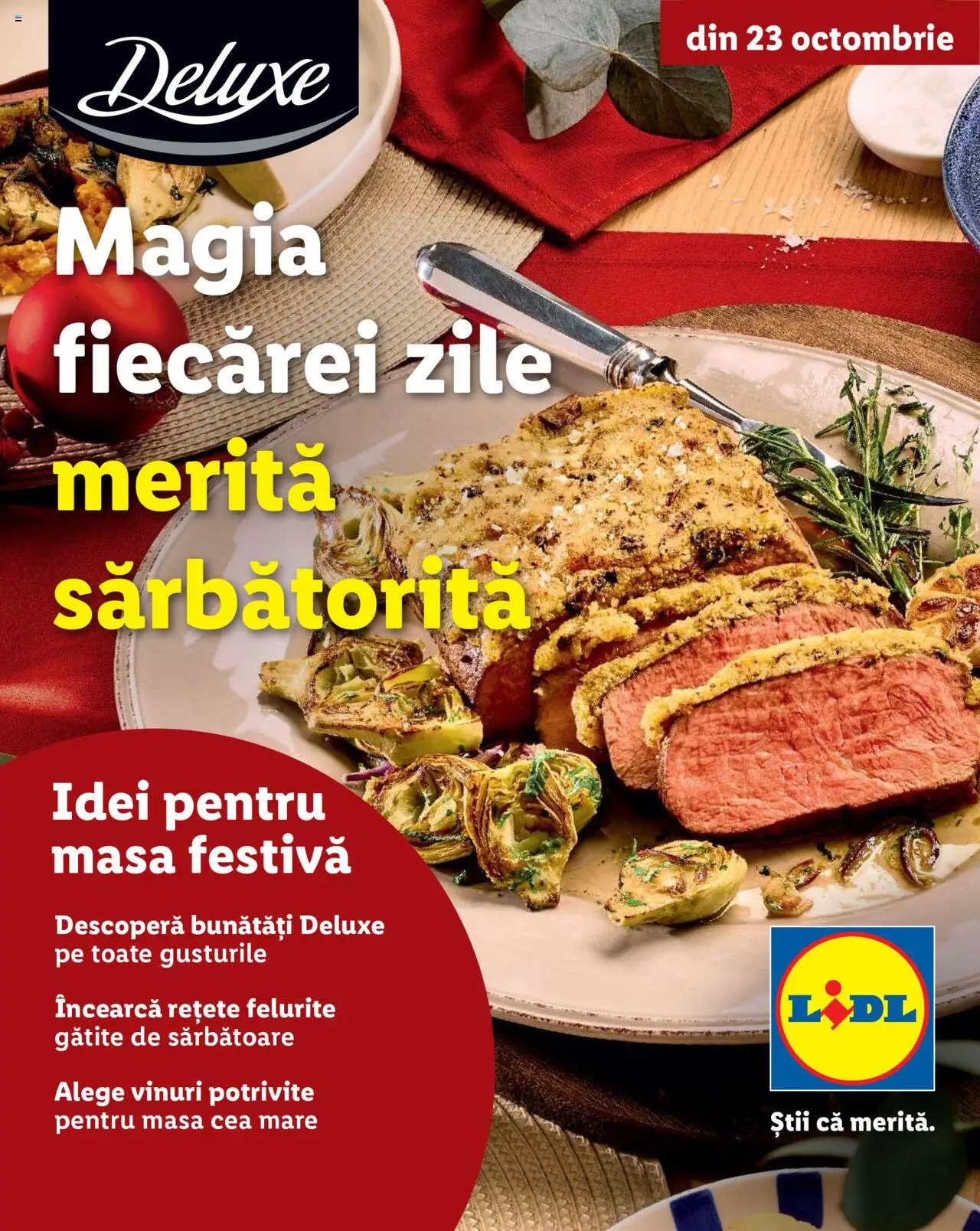 Catalog LIDL 23 Octombrie - 30 Decembrie 2025 | Pagina 1 | Produse: Masă