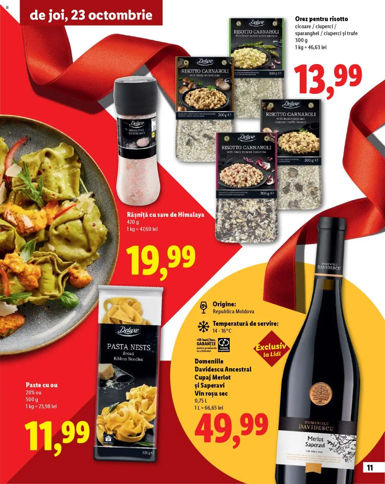 Catalog LIDL 23 Octombrie - 30 Decembrie 2025 | Pagina 11 | Produse: Ciuperci, Noodles, Paste, Sare