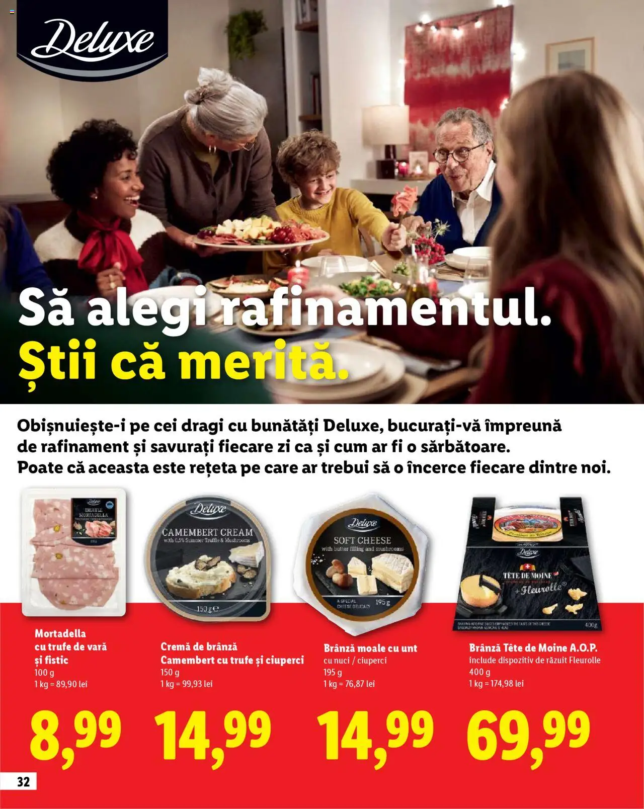 Catalog LIDL 23 Octombrie - 30 Decembrie 2025 | Pagina 32 | Produse: Ciuperci, Brânză, Fistic, Cremă de brânză