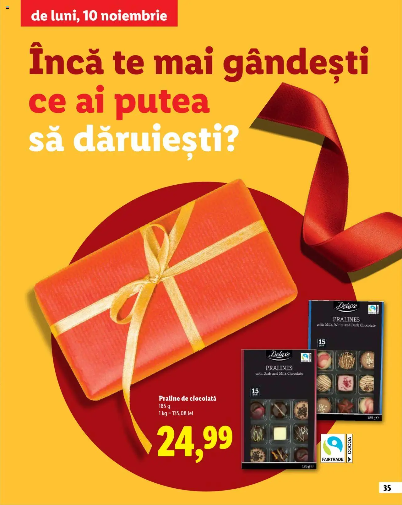 Catalog LIDL 23 Octombrie - 30 Decembrie 2025 | Pagina 35 | Produse: Praline, Ciocolată