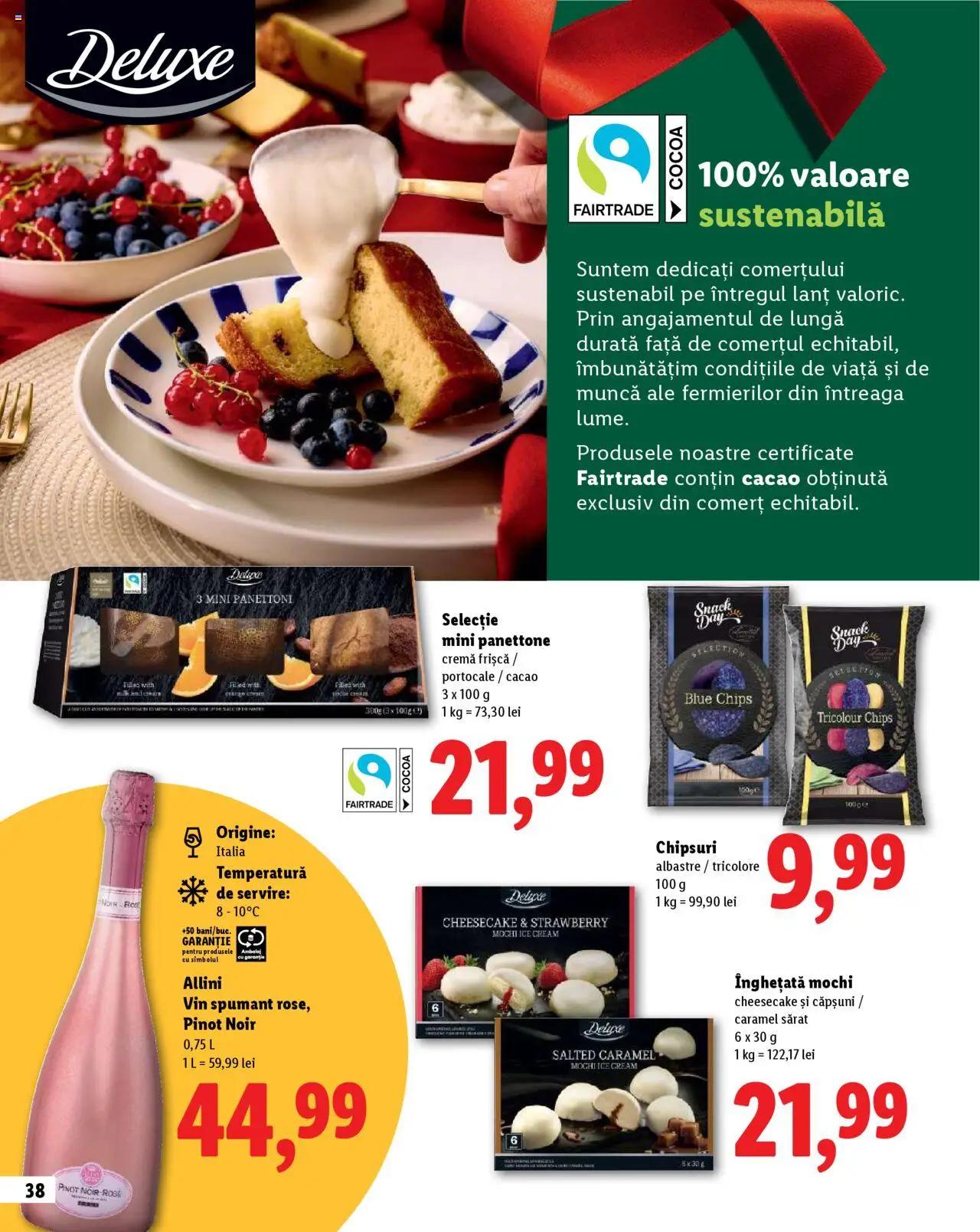 Catalog LIDL 23 Octombrie - 30 Decembrie 2025 | Pagina 38 | Produse: Cremă, Vin, Portocale, Căpșuni
