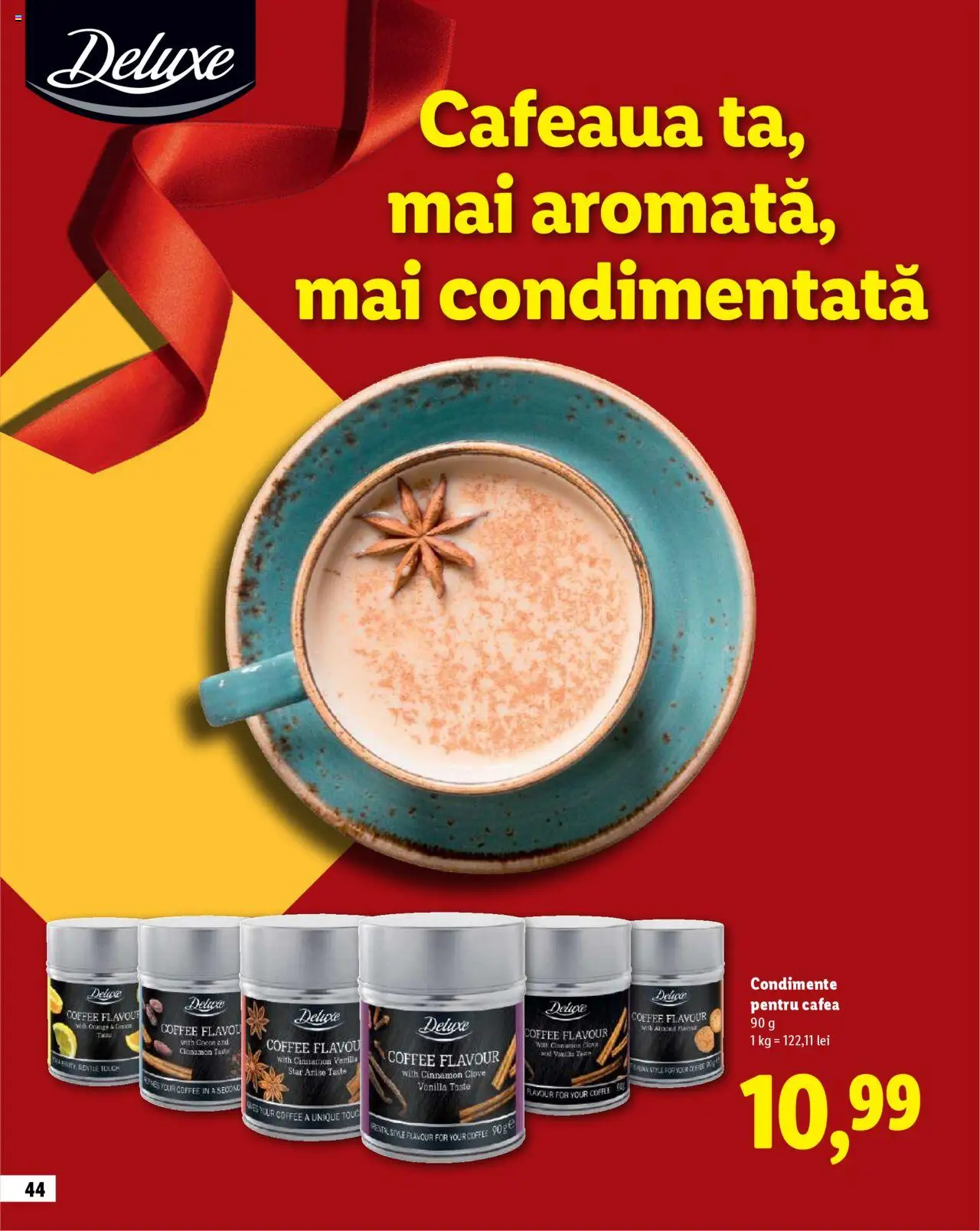 Catalog LIDL 23 Octombrie - 30 Decembrie 2025 | Pagina 44 | Produse: Delgeç, Cafea, Condimente