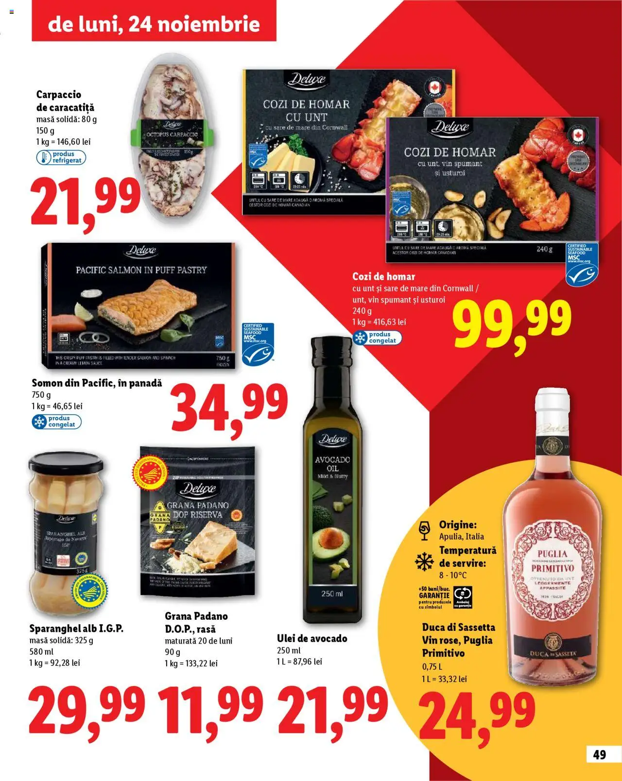 Catalog LIDL 23 Octombrie - 30 Decembrie 2025 | Pagina 49 | Produse: Çatal, Masă, Unt, Usturoi