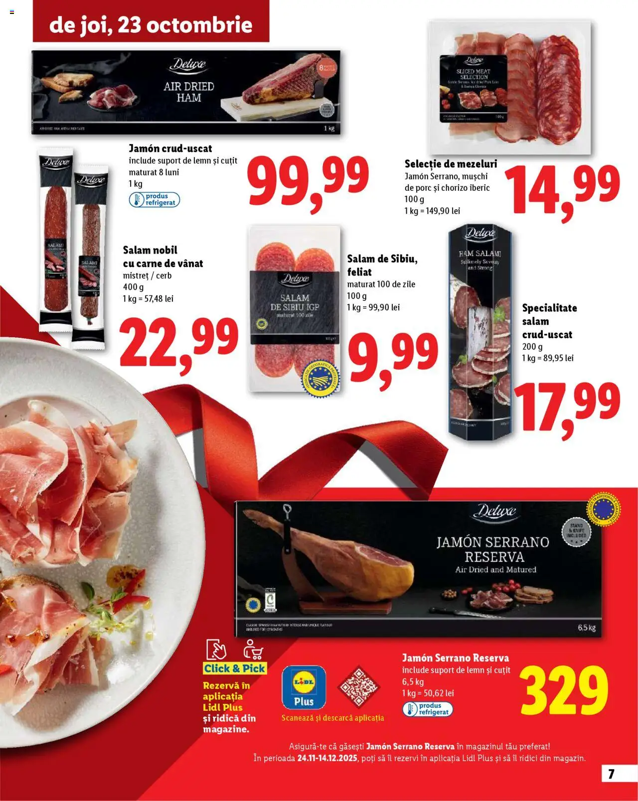 Catalog LIDL 23 Octombrie - 30 Decembrie 2025 | Pagina 7 | Produse: Cuțit, Salam