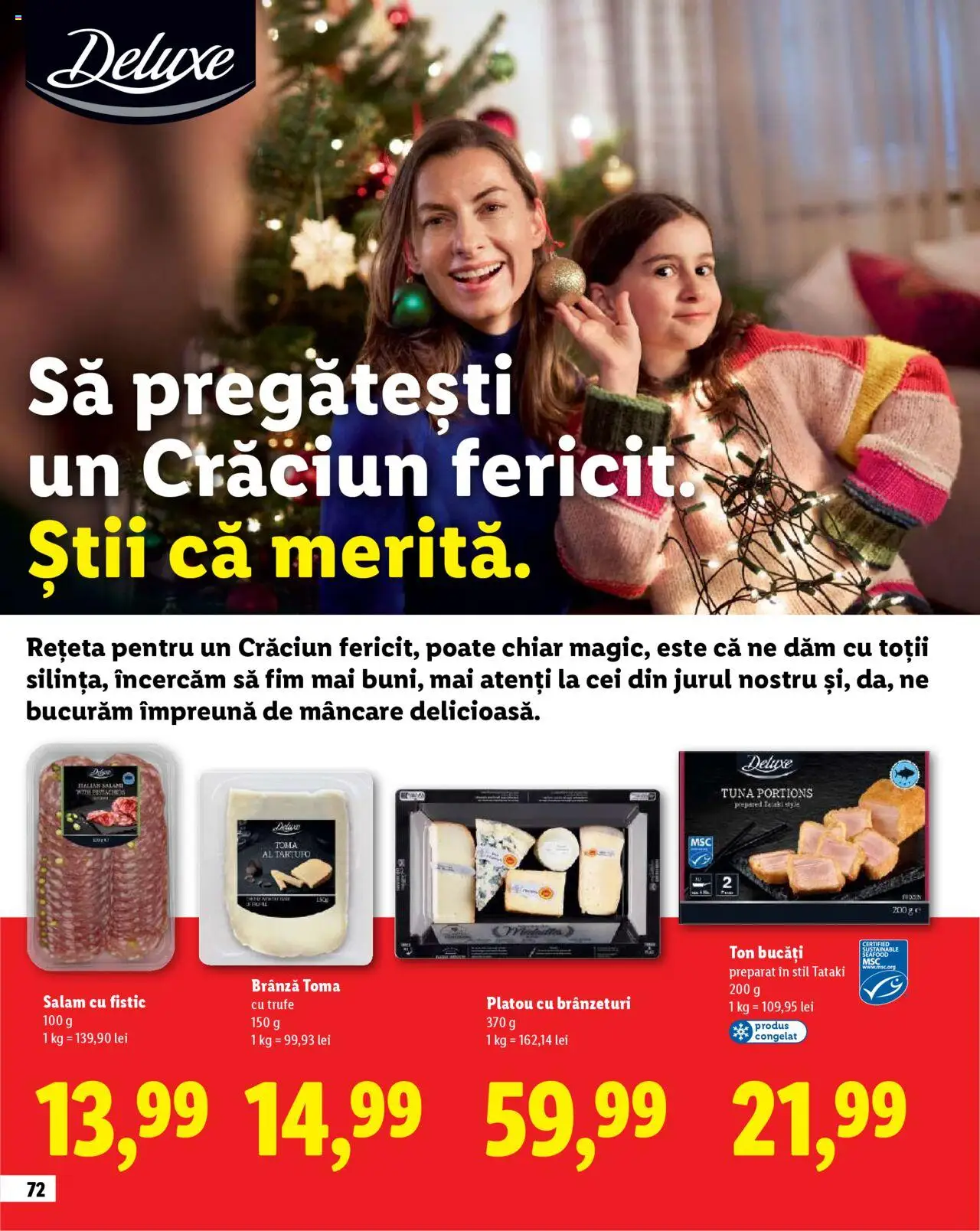Catalog LIDL 23 Octombrie - 30 Decembrie 2025 | Pagina 72 | Produse: Delgeç, Brânză, Salam, Fistic
