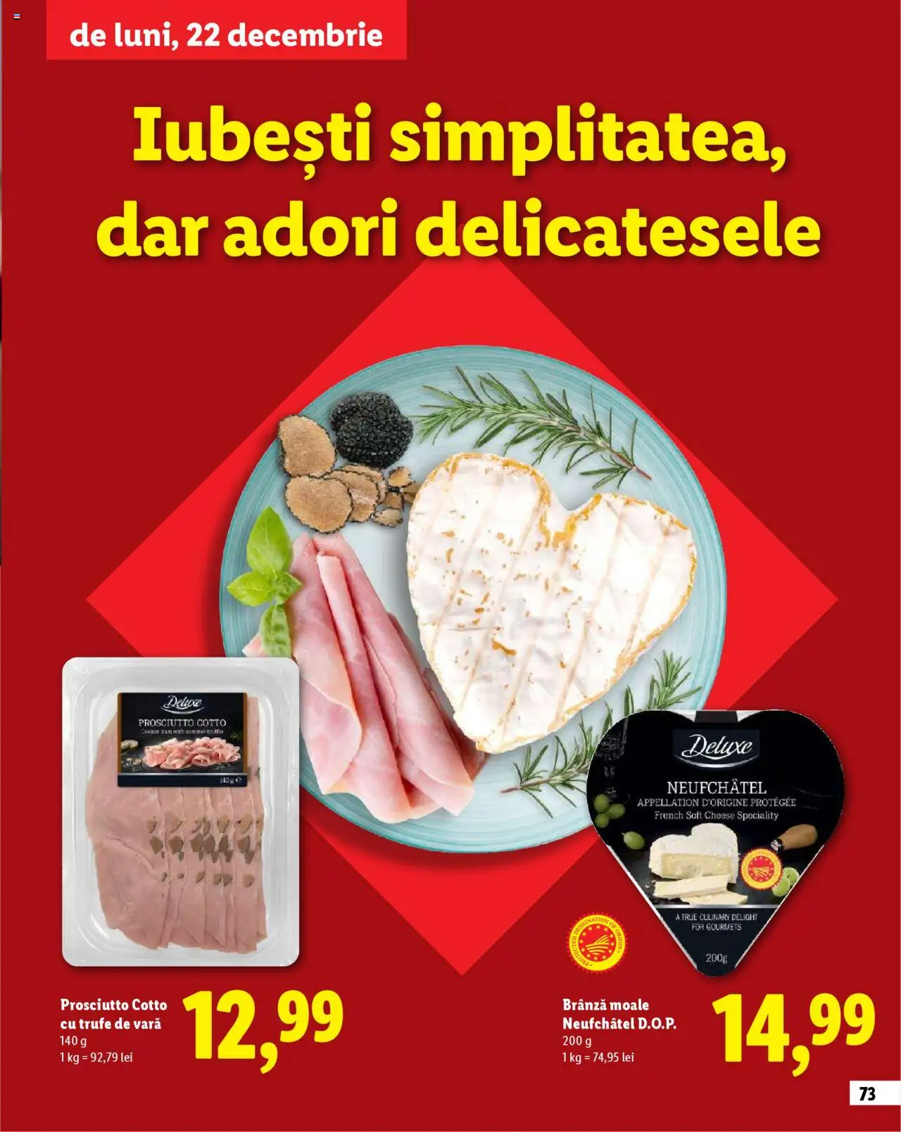 Catalog LIDL 23 Octombrie - 30 Decembrie 2025 | Pagina 73 | Produse: Brânză