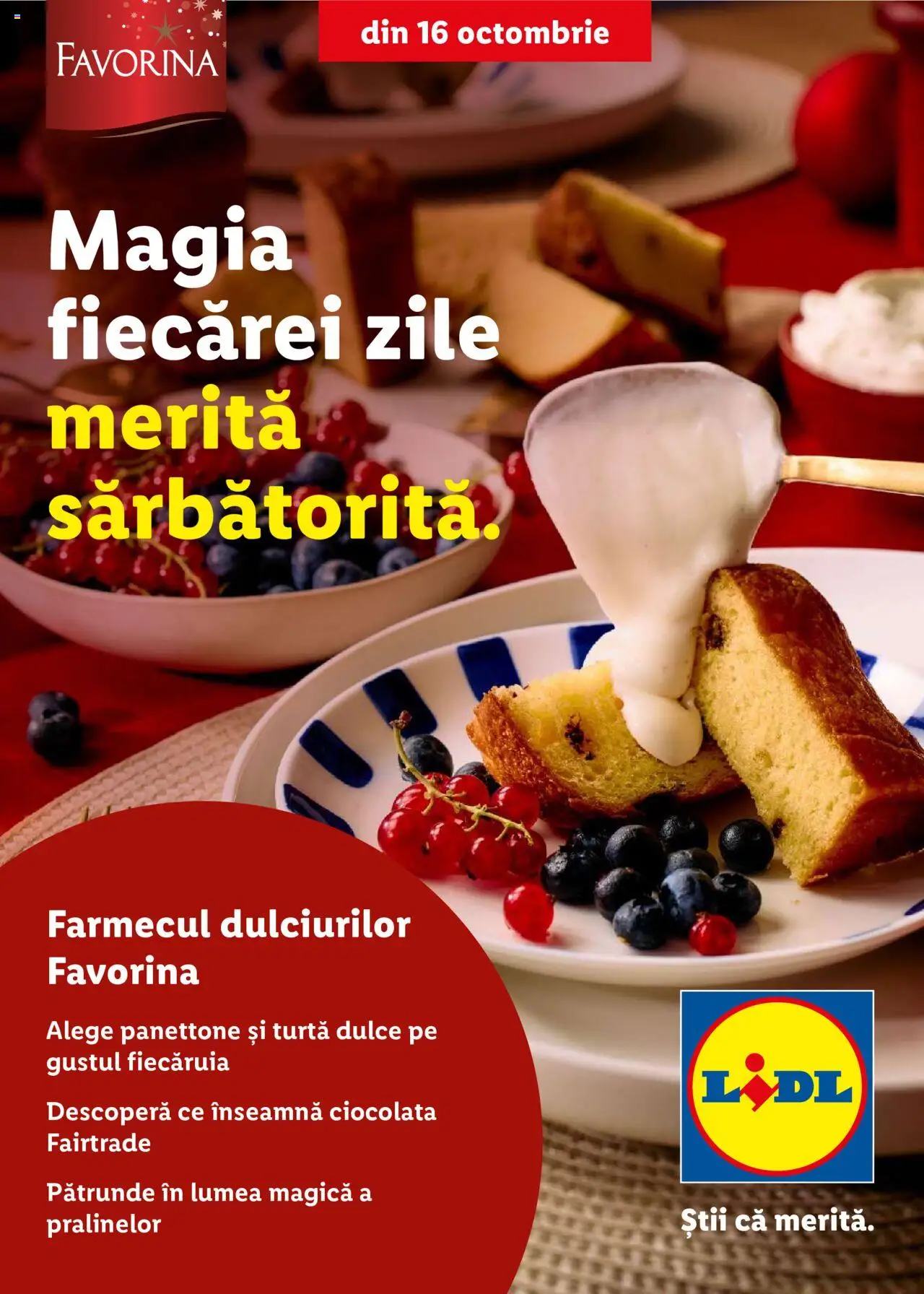 Catalog LIDL 16 Octombrie - 30 Decembrie 2025 | Pagina 1 | Produse: Ciocolată, Turtă dulce