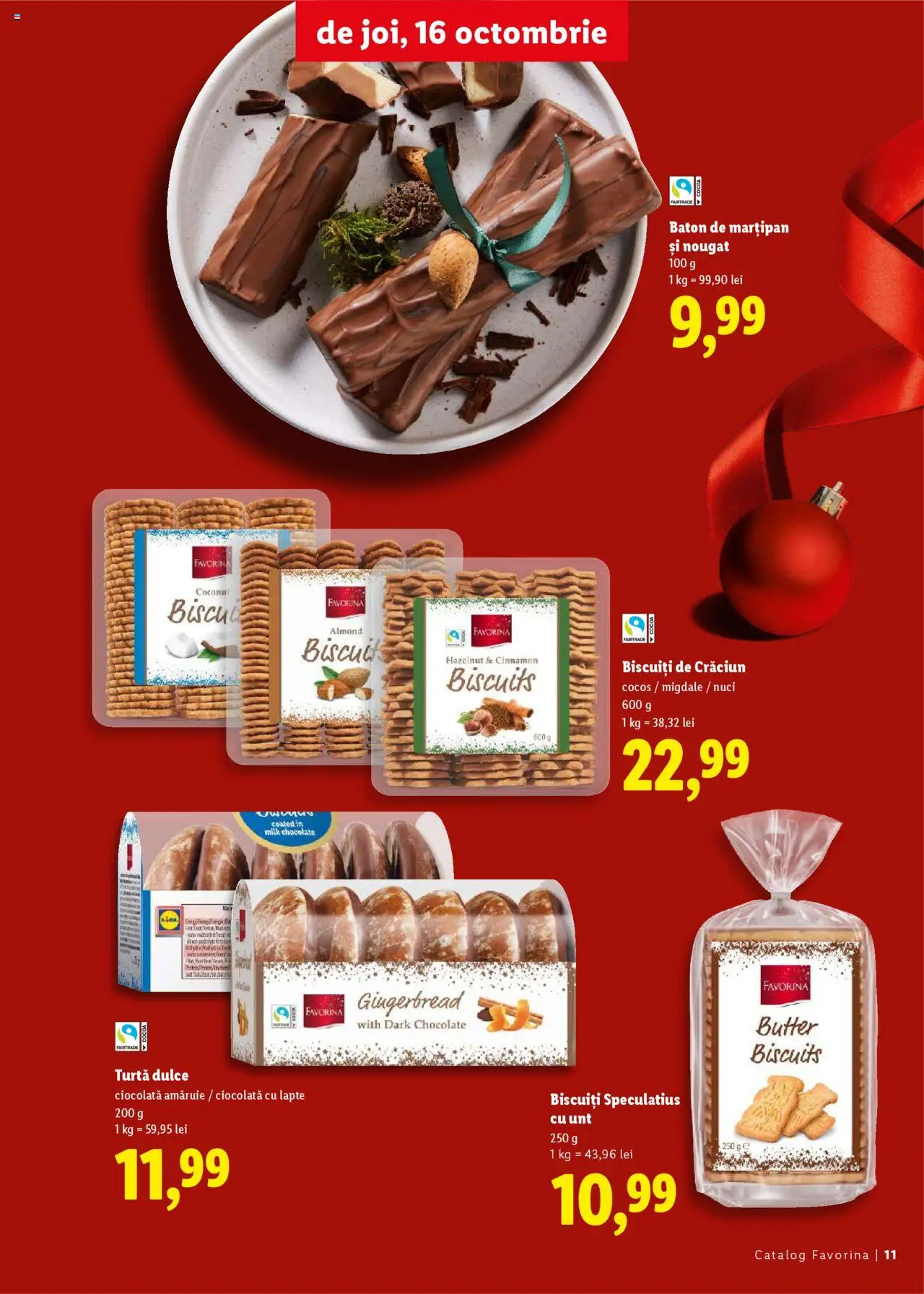Catalog LIDL 16 Octombrie - 30 Decembrie 2025 | Pagina 11 | Produse: Migdale, Lapte, Unt, Ciocolată