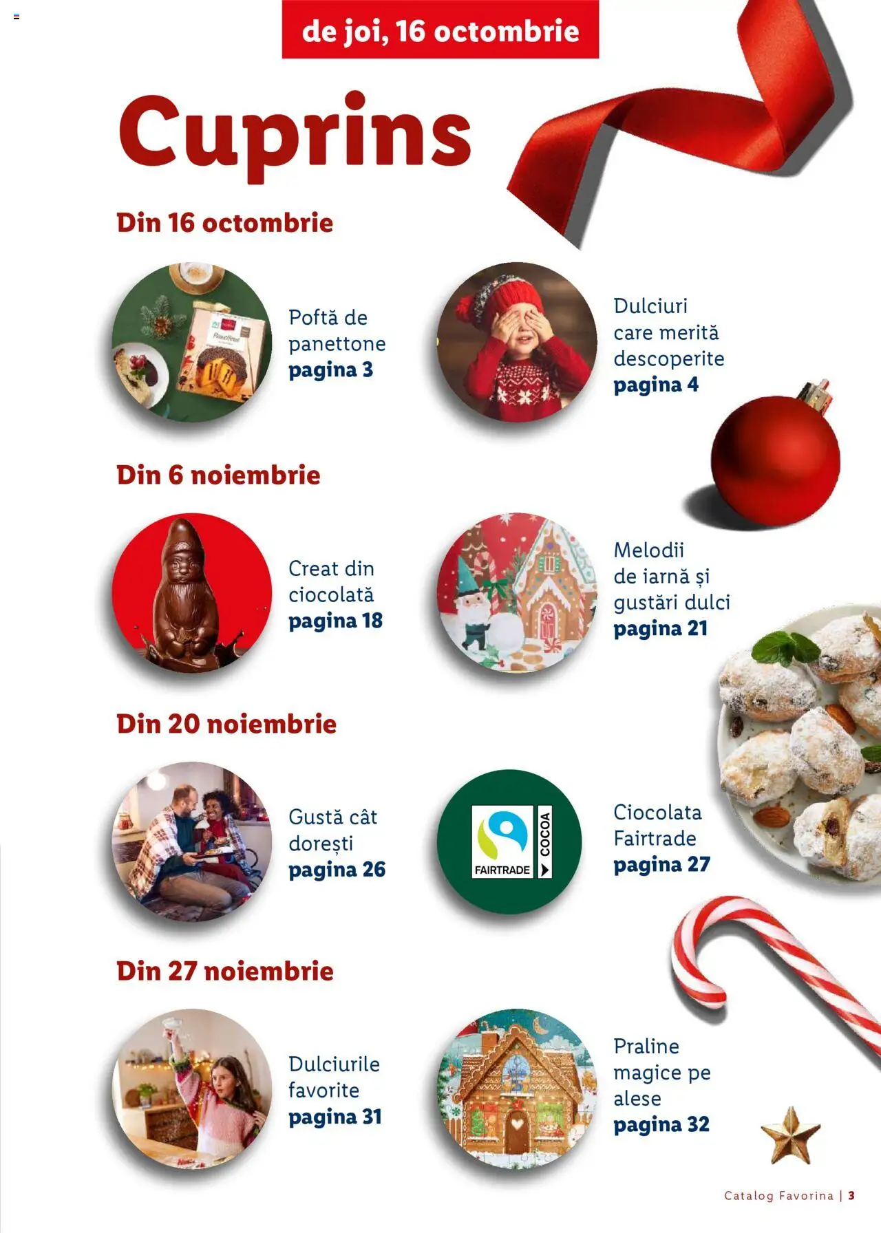 Catalog LIDL 16 Octombrie - 30 Decembrie 2025 | Pagina 3 | Produse: Praline, Ciocolată