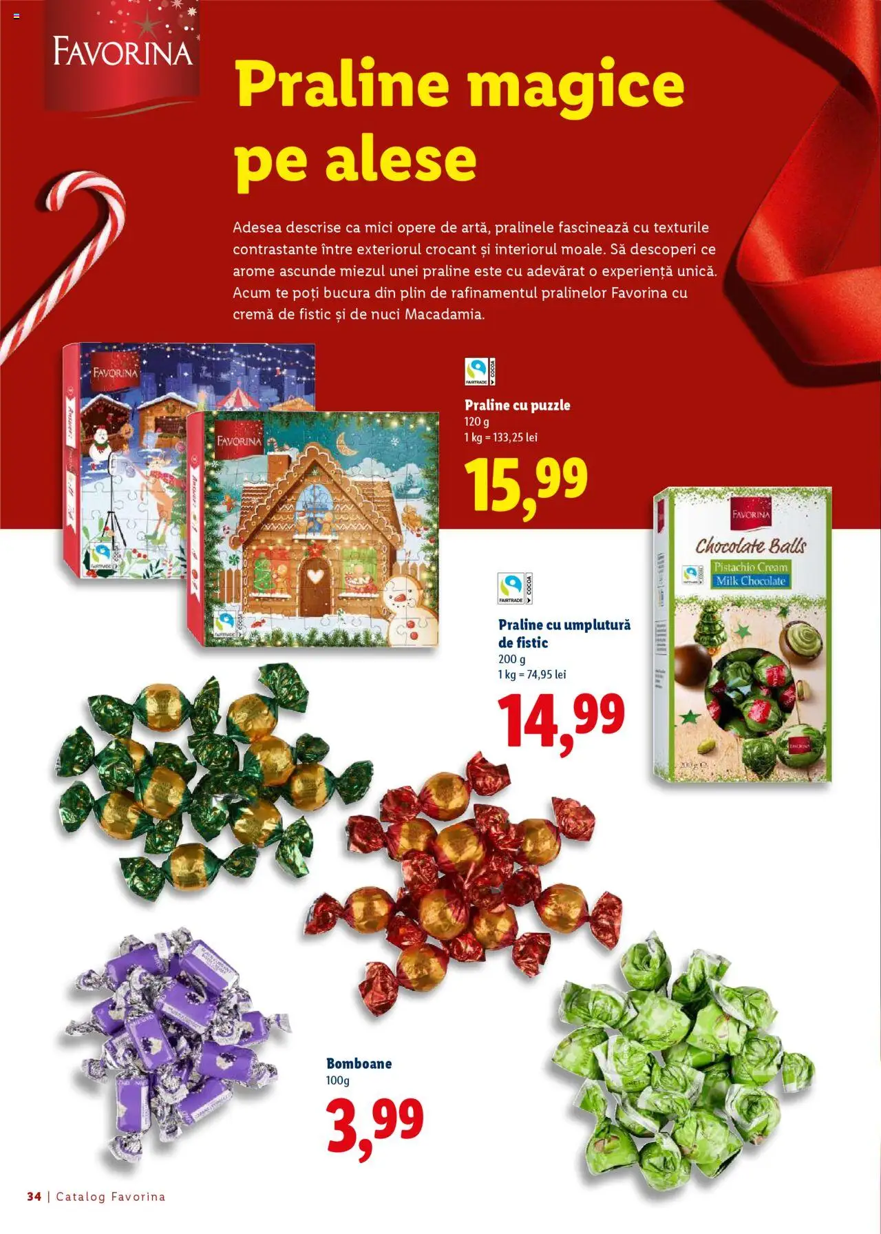Catalog LIDL 16 Octombrie - 30 Decembrie 2025 | Pagina 34 | Produse: Praline, Fistic, Bomboane, Nuci