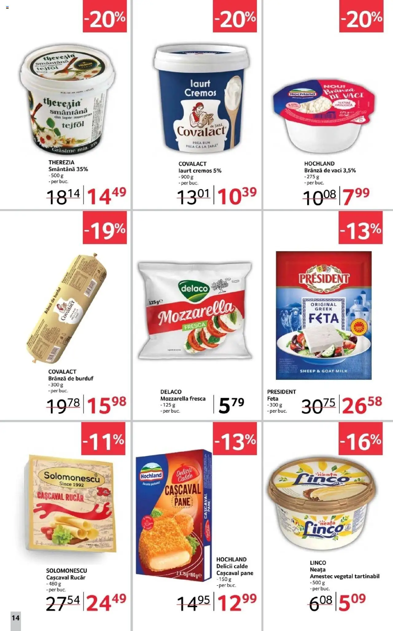 Catalog Selgros 17 - 29 Octombrie 2025 | Pagina 14 | Produse: Light Kedi Konservesi, Cașcaval, Brânză, Smântână