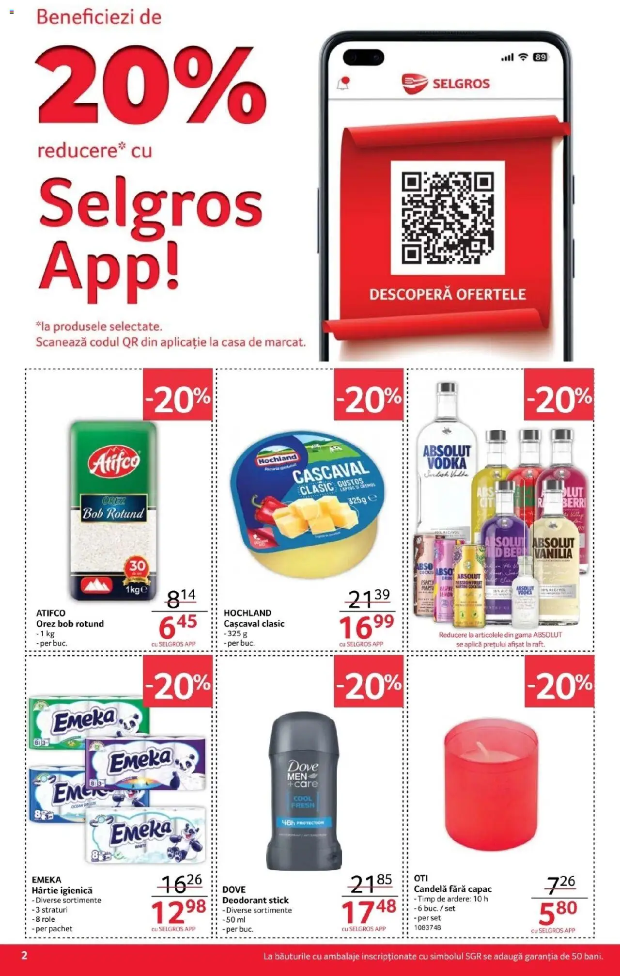 Catalog Selgros 17 - 29 Octombrie 2025 | Pagina 2 | Produse: Role, Cașcaval, Orez, Vodka