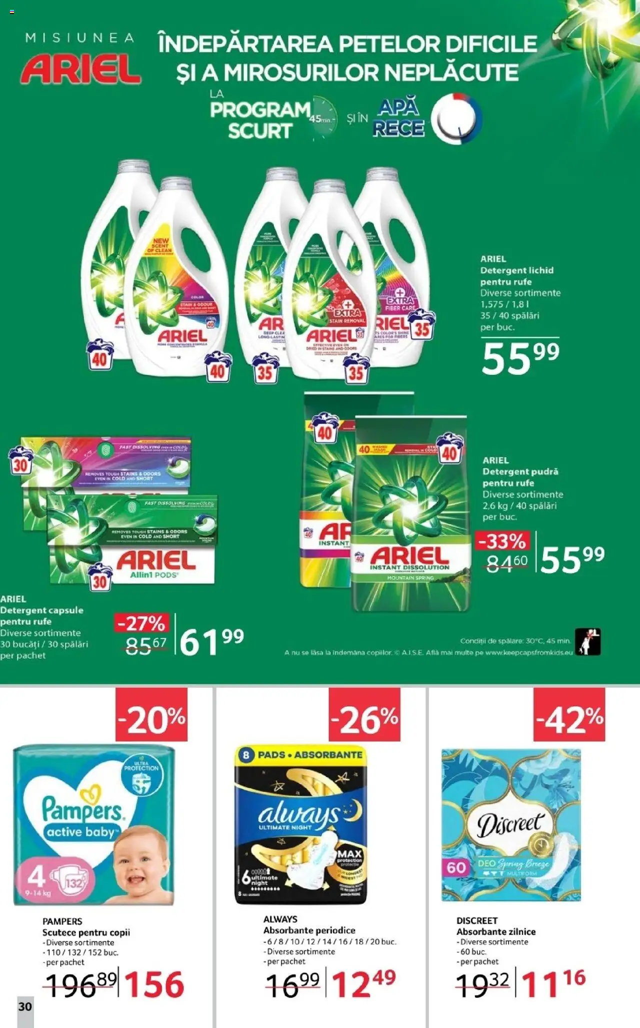 Catalog Selgros 17 - 29 Octombrie 2025 | Pagina 30 | Produse: Pomelo, Pirinç gevreği, Detergent, Absorbante