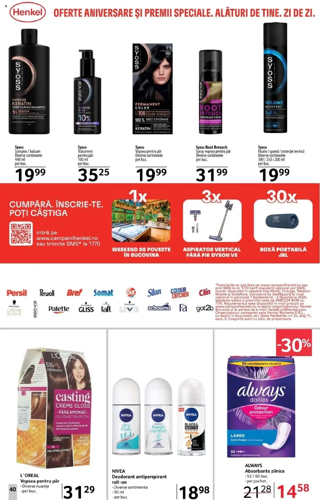 Catalog Selgros 17 - 29 Octombrie 2025 | Pagina 40 | Produse: Vopsea, Balsam, Deodorant, Antiperspirant