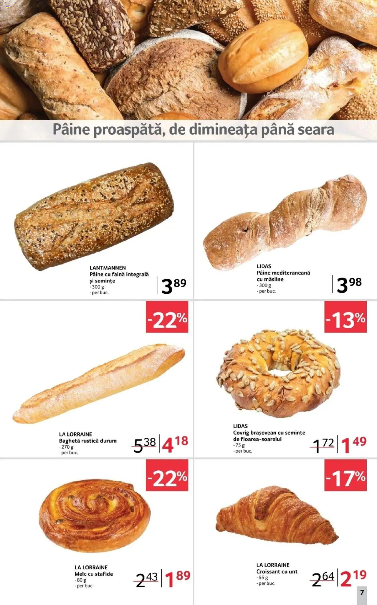 Catalog Selgros 17 - 29 Octombrie 2025 | Pagina 7 | Produse: Unt, Pâine, Făină, Stafide