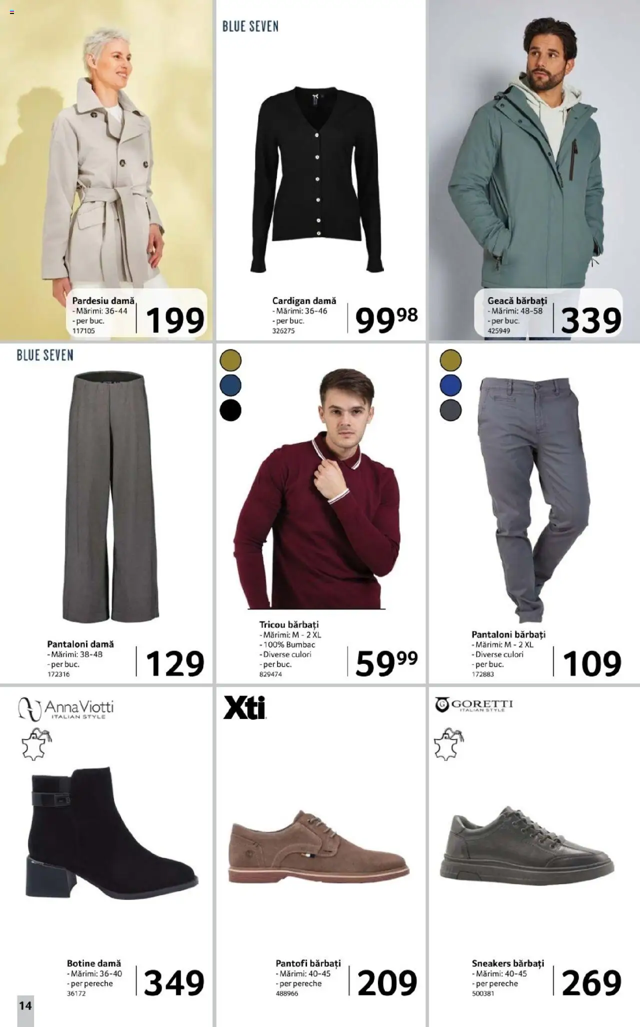 Catalog Selgros 17 - 29 Octombrie 2025 | Pagina 14 | Produse: Cardigan, Pantofi, Tricou, Pantaloni