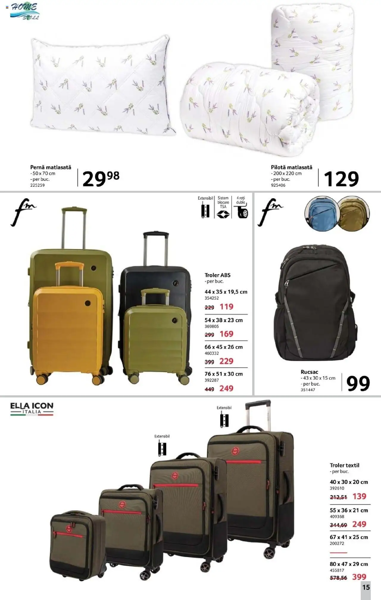 Catalog Selgros 17 - 29 Octombrie 2025 | Pagina 15 | Produse: Pernă, Pilotă, Rucsac