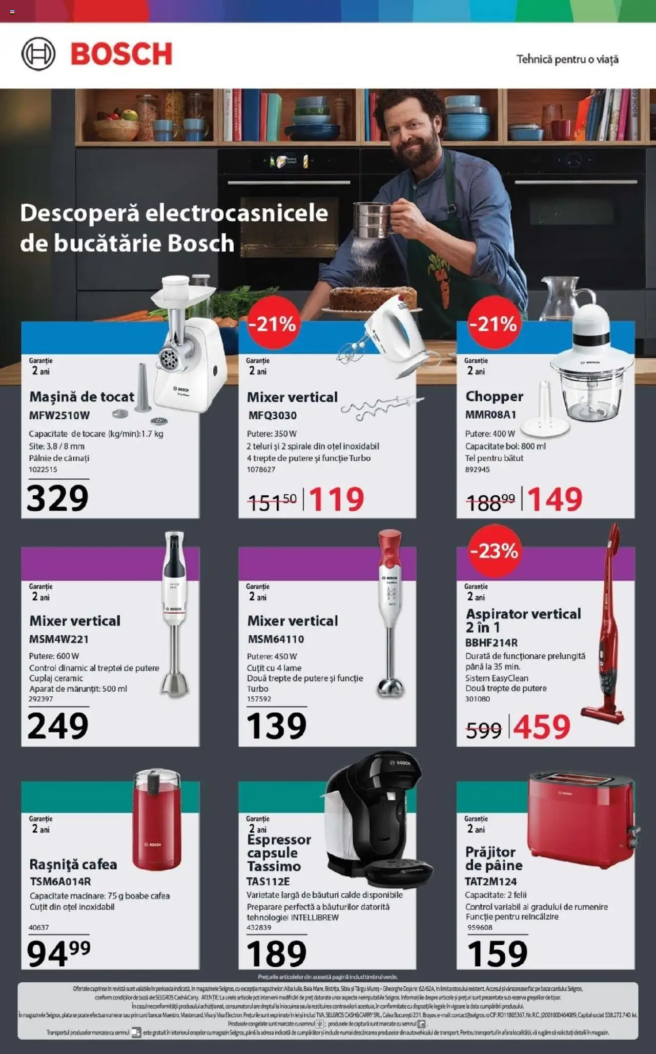Catalog Selgros 17 - 29 Octombrie 2025 | Pagina 20 | Produse: Mașină de tocat, Bol, Cuțit, Pâine